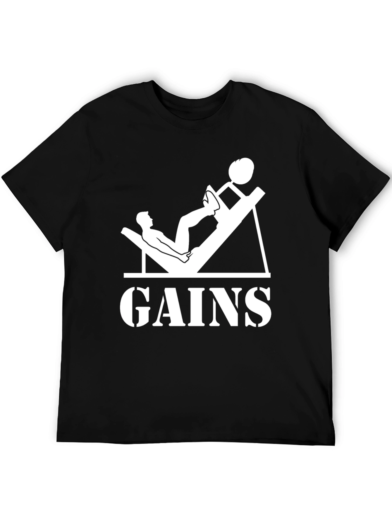Gains T-Shirt - Weightlifting Gym Apparel