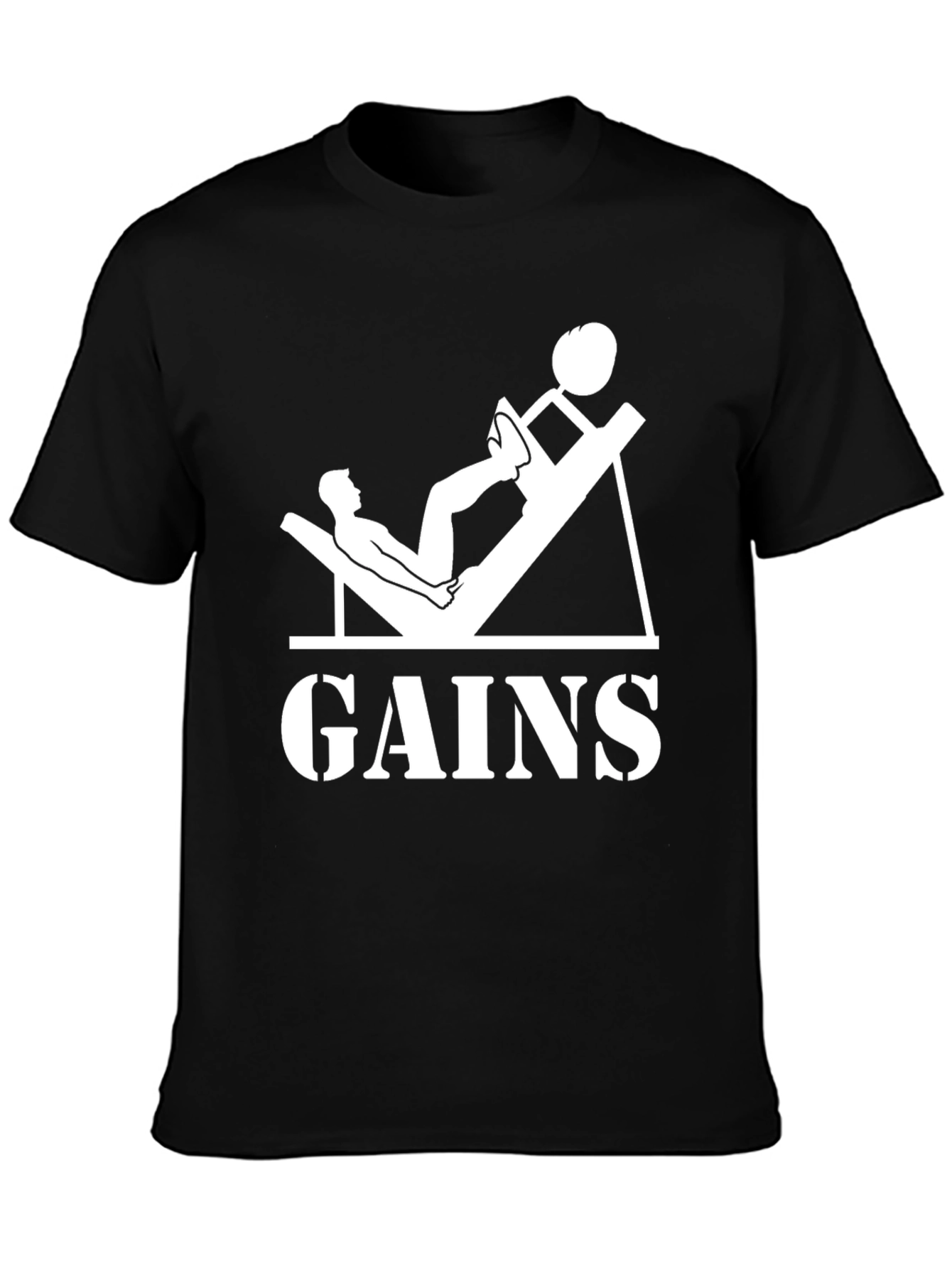 Gains T-Shirt - Weightlifting Gym Apparel