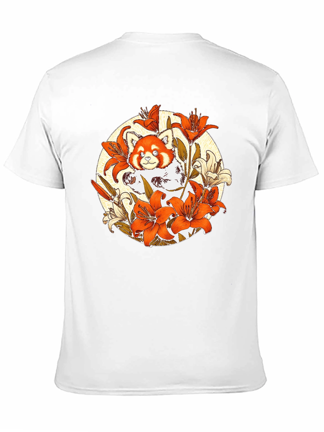 Red Panda Lily Graphic Tee