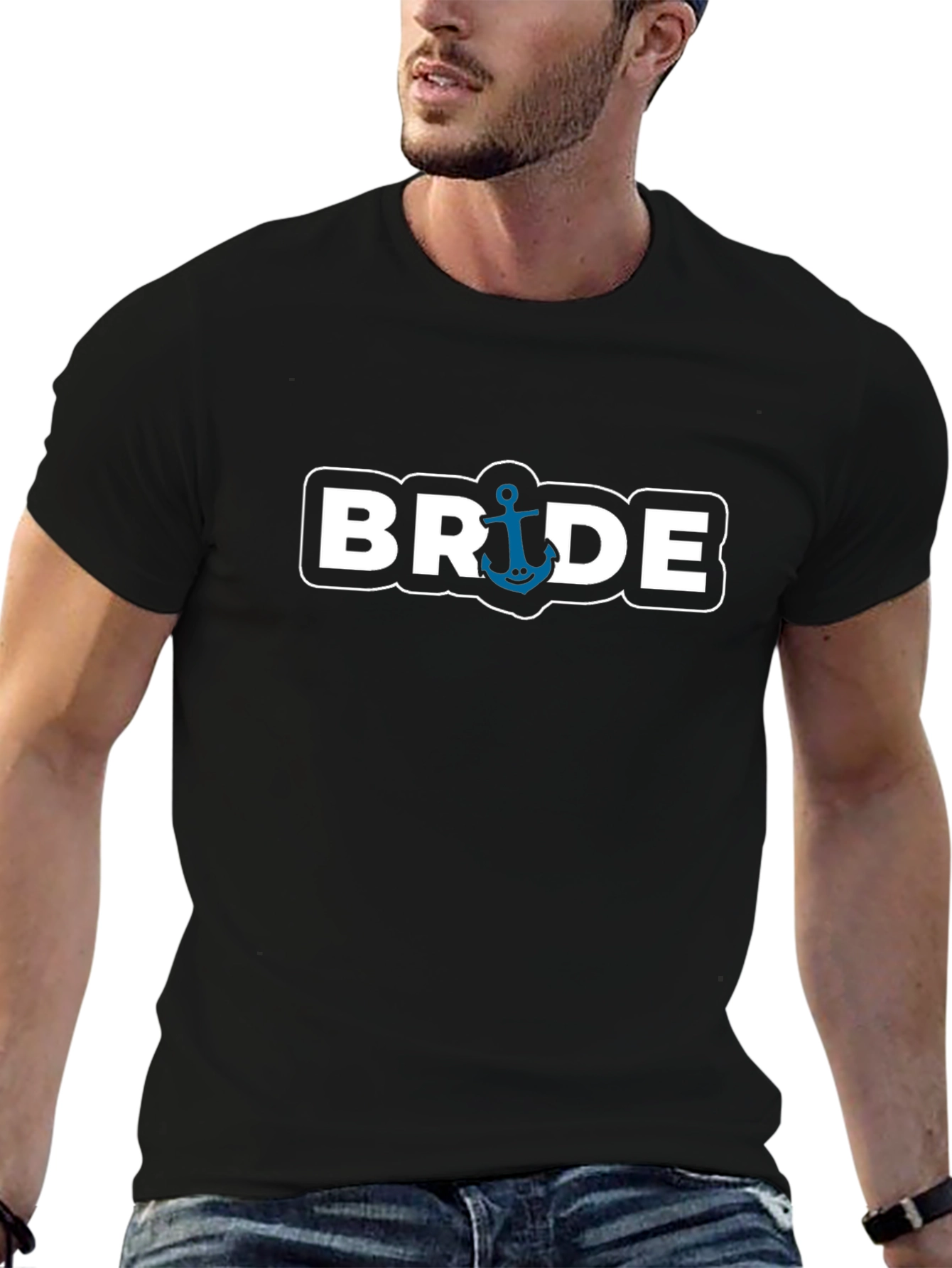 Bride Anchor T-Shirt - Nautical Wedding Tee