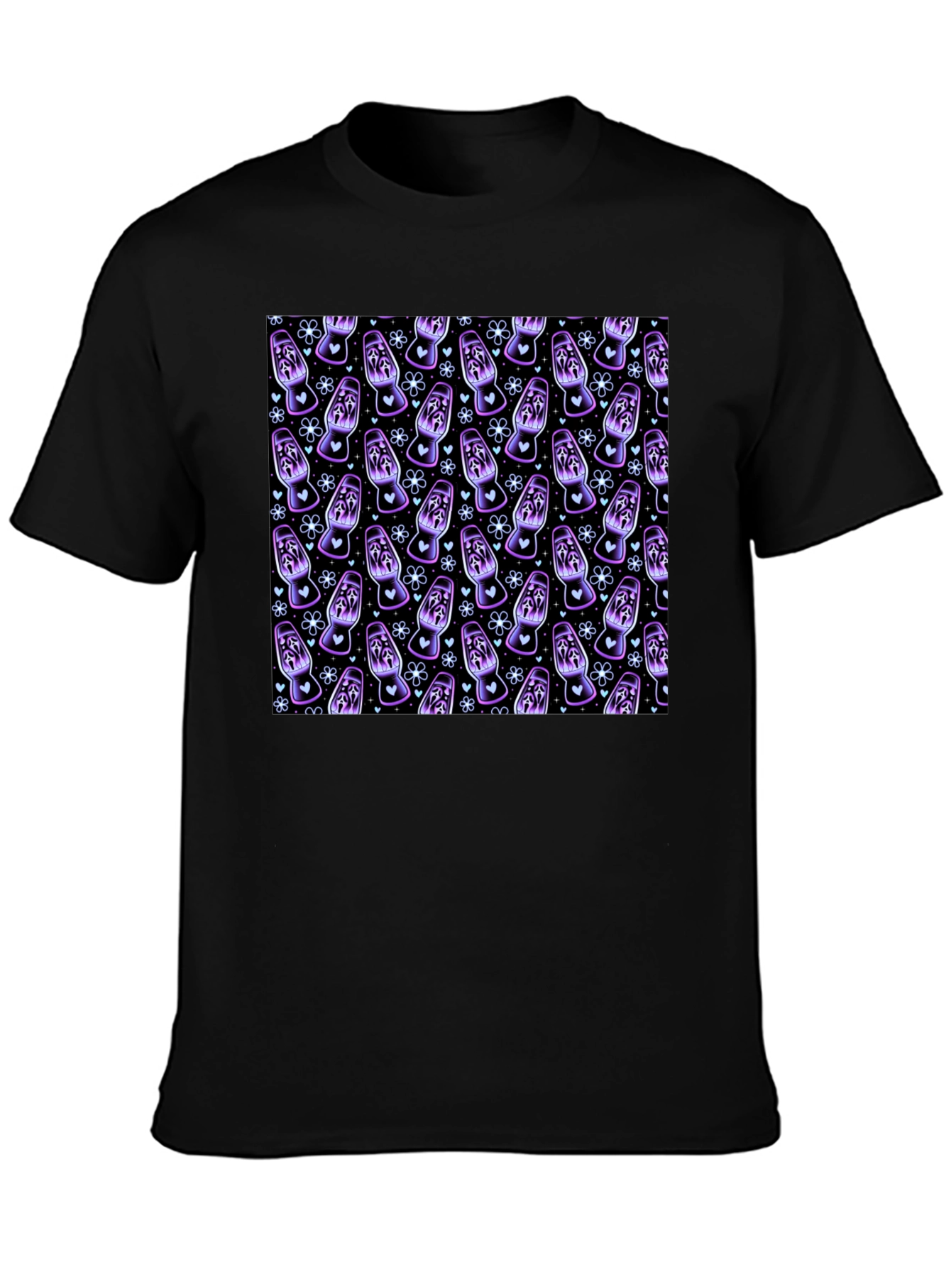 Ghost Face Lava Lamp Patterned T-Shirt