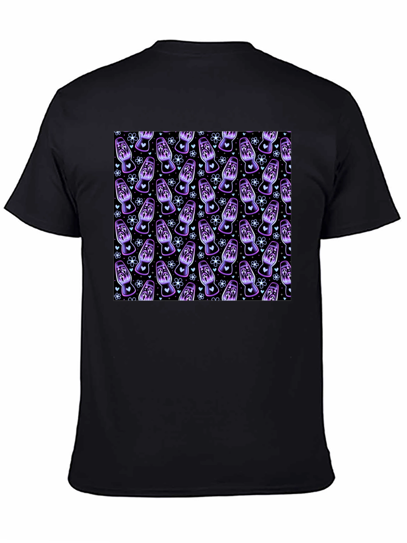 Ghost Face Lava Lamp Patterned T-Shirt