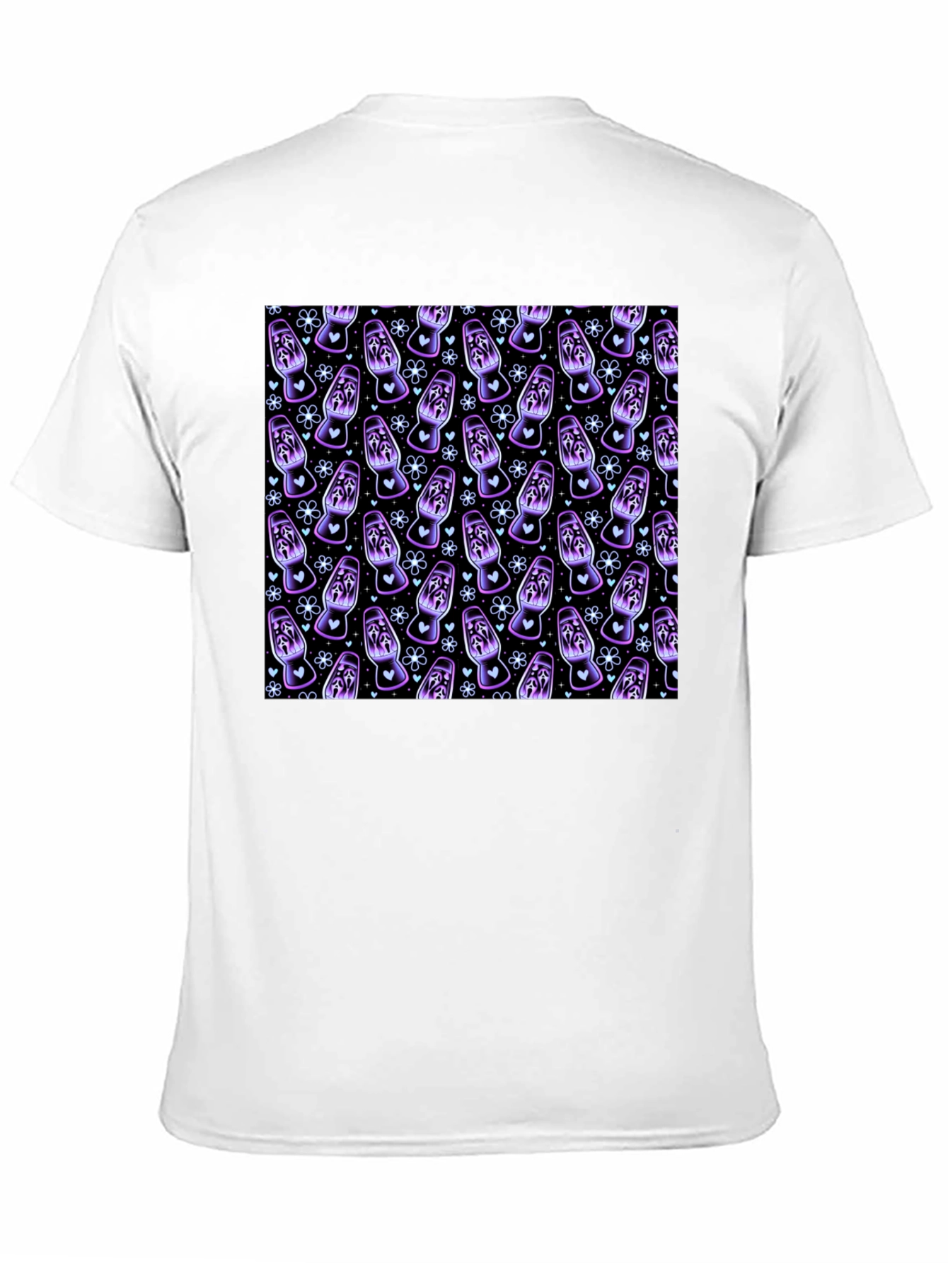 Ghost Face Lava Lamp Patterned T-Shirt