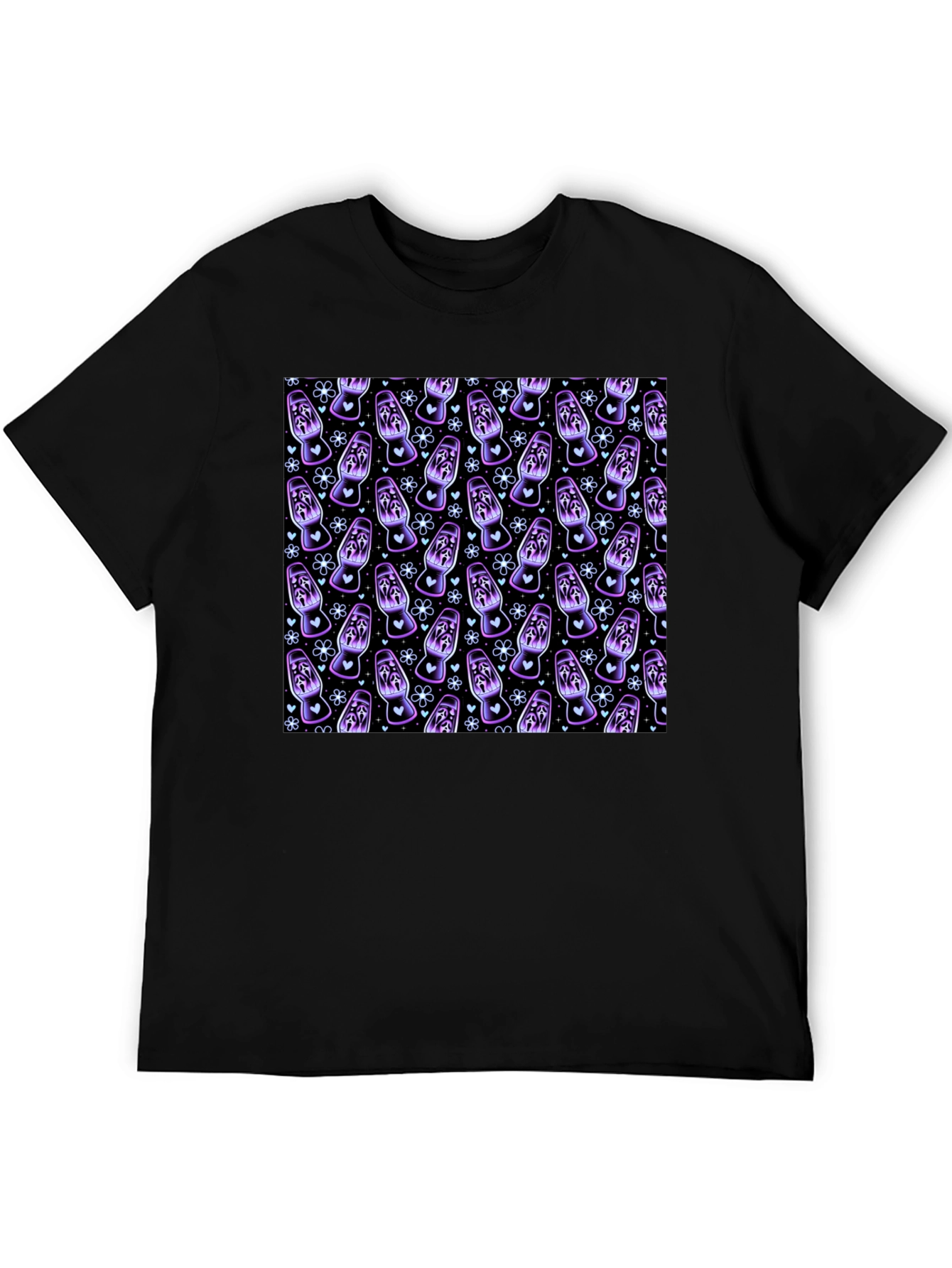 Ghost Face Lava Lamp Patterned T-Shirt