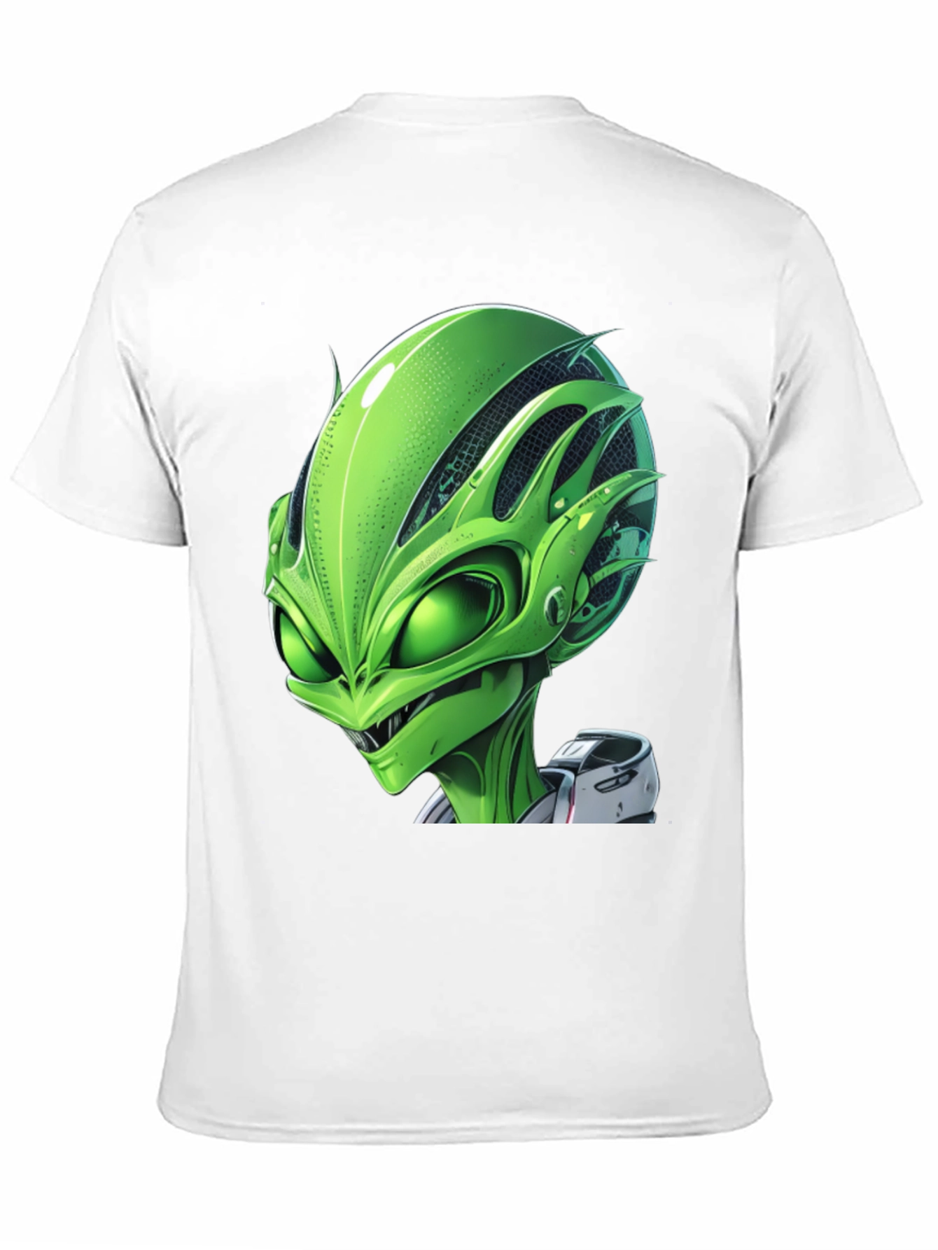 Alien Graphic Tee - Black Crew Neck