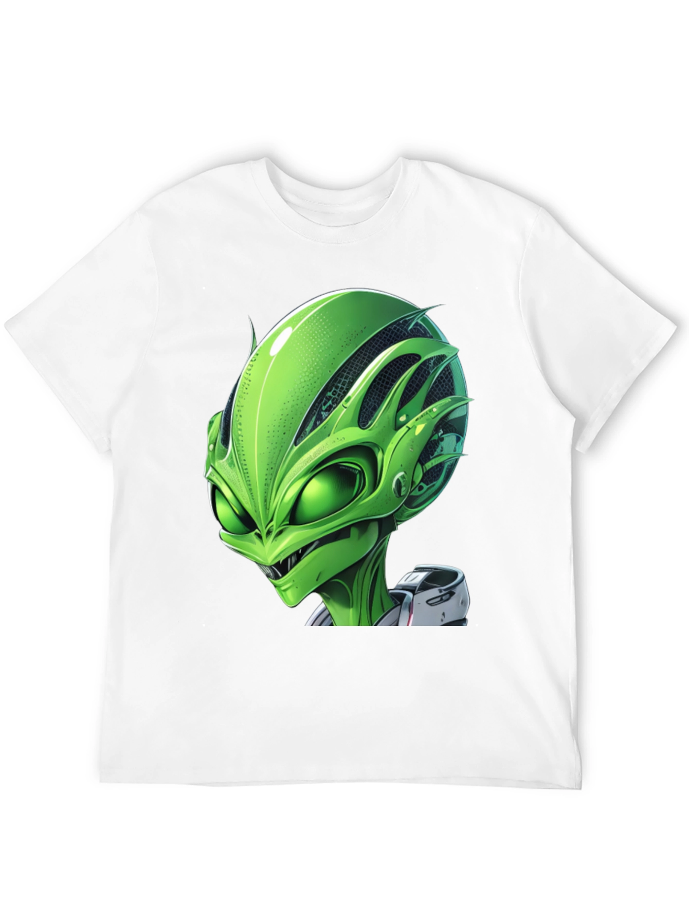 Alien Graphic Tee - Black Crew Neck