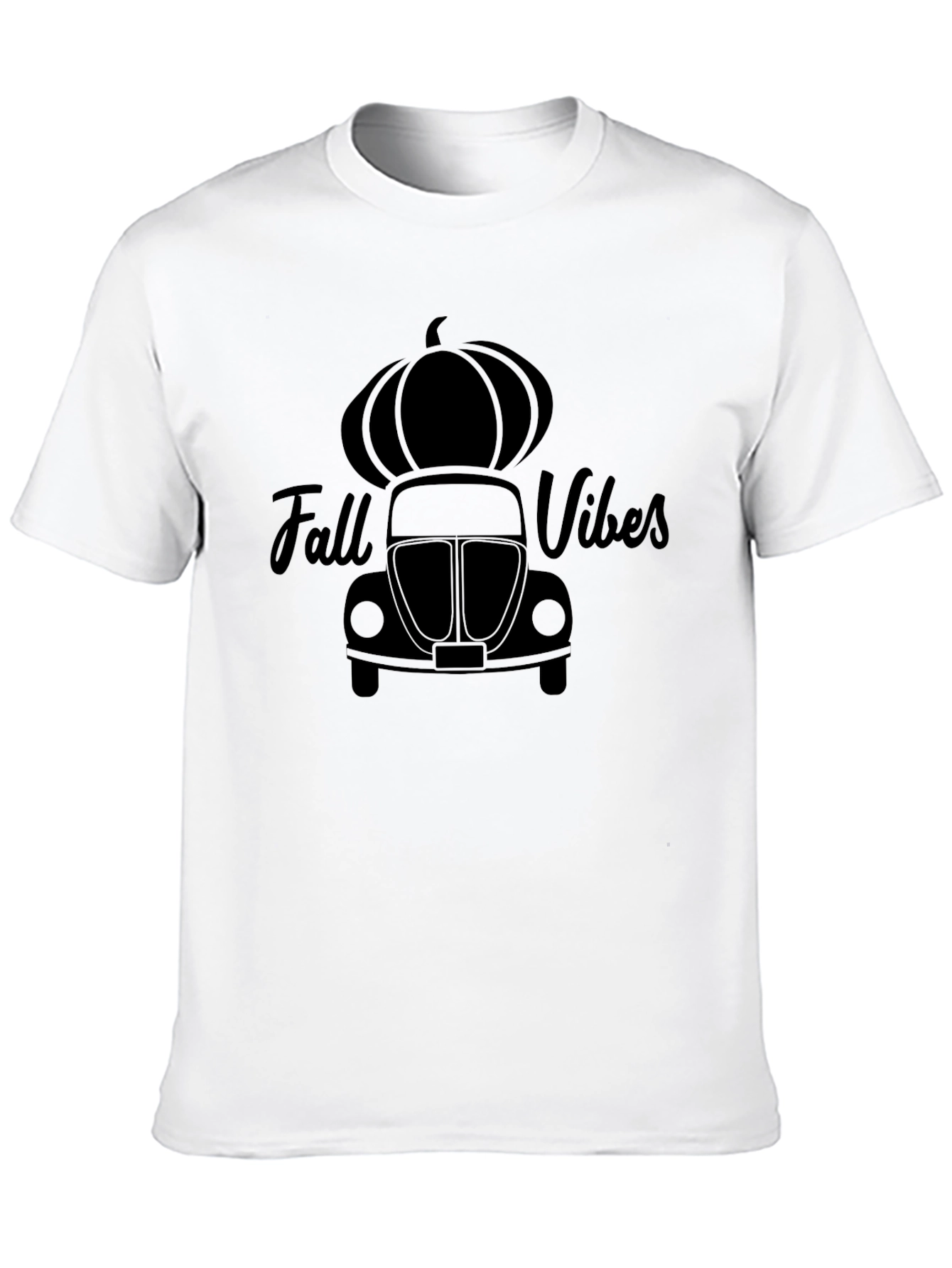 Fall Vibes Pumpkin Car T-Shirt