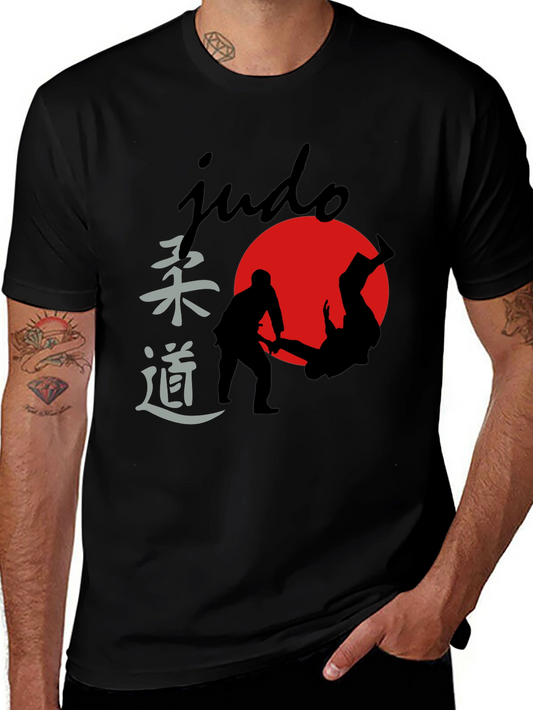 Judo Silhouette Graphic Tee - Martial Arts T-Shirt