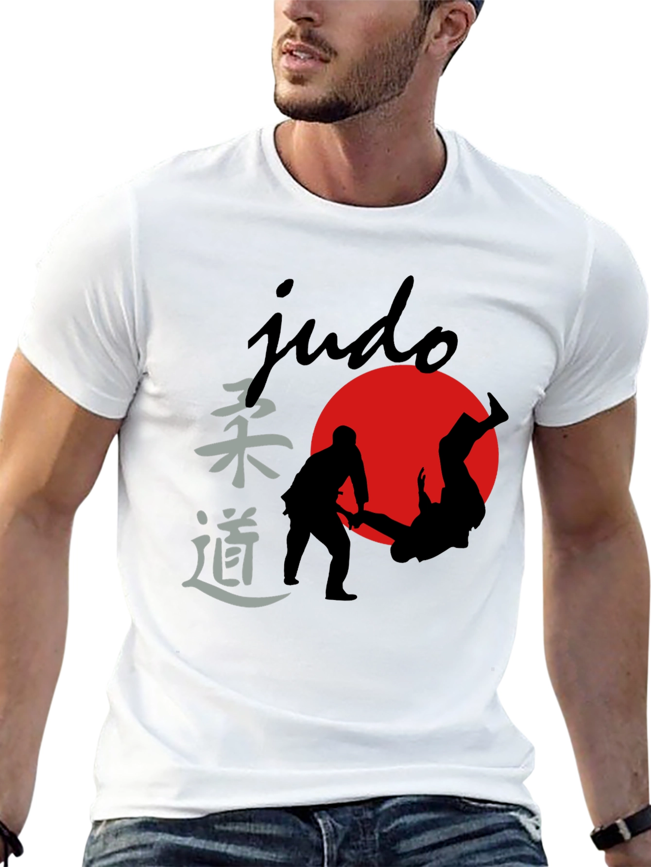 Judo Silhouette Graphic Tee - Martial Arts T-Shirt