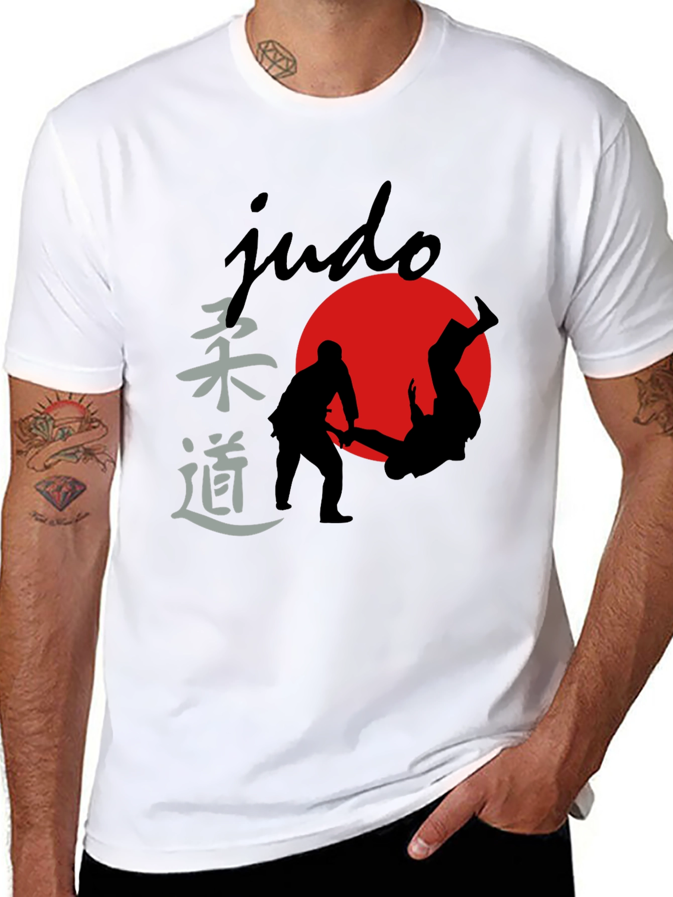Judo Silhouette Graphic Tee - Martial Arts T-Shirt
