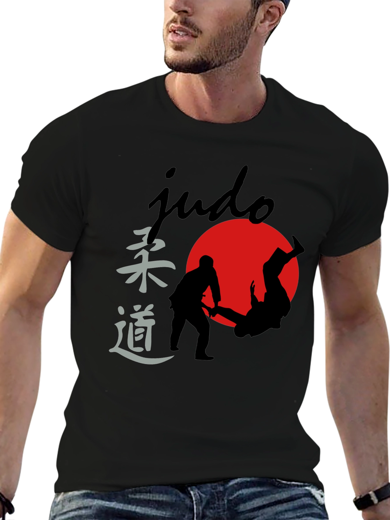 Judo Silhouette Graphic Tee - Martial Arts T-Shirt