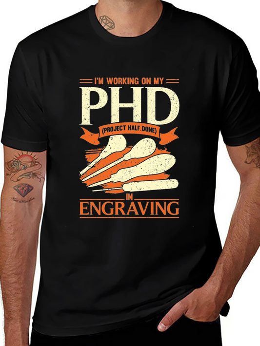 Engraving PHD T-Shirt