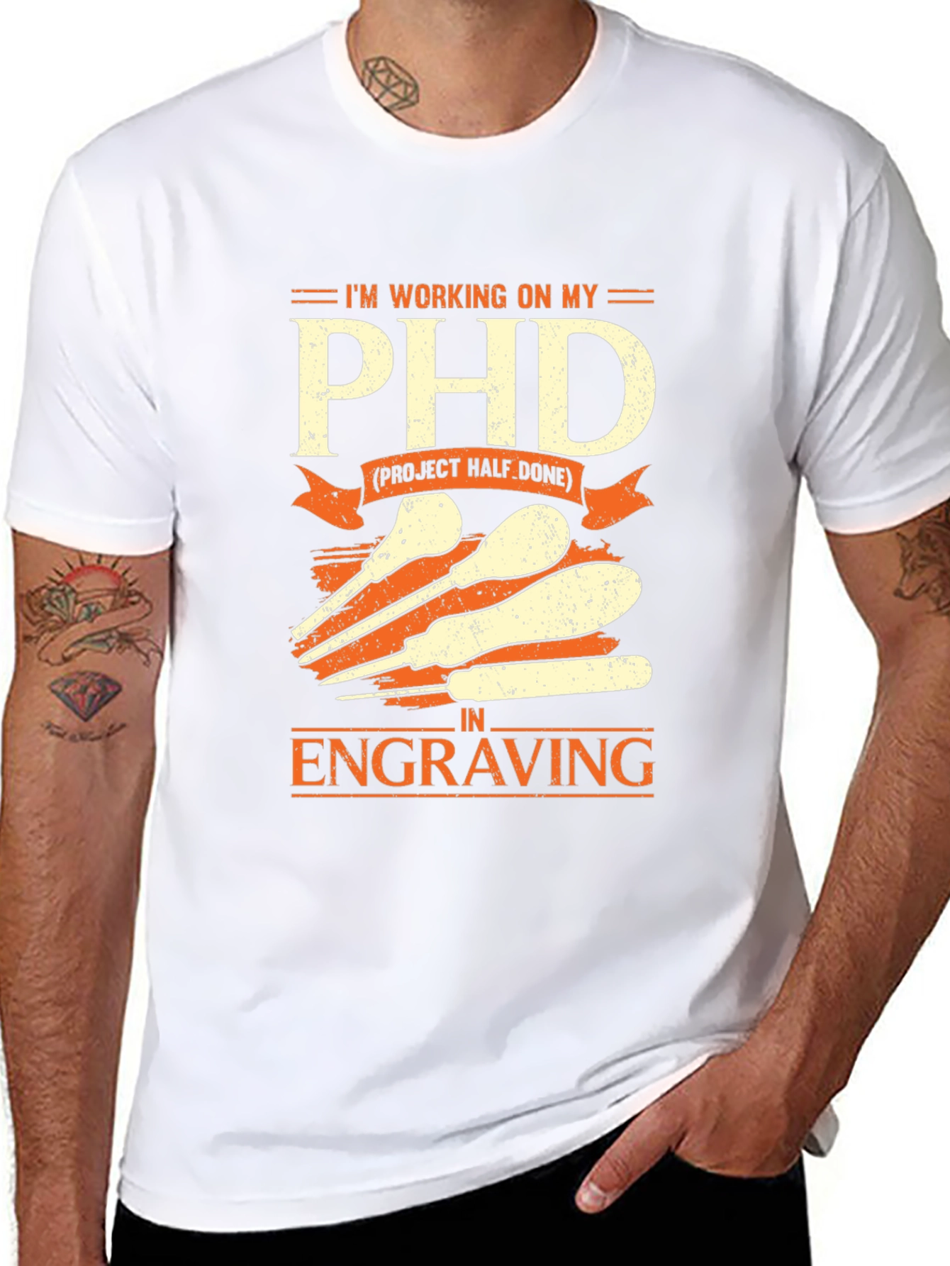 Engraving PHD T-Shirt