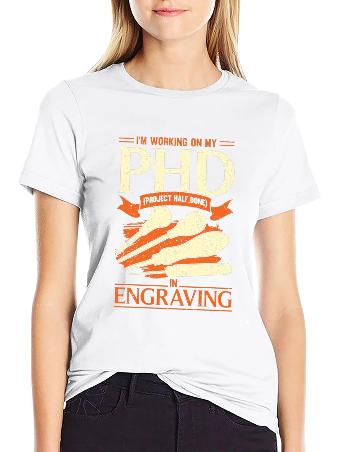 Engraving PHD T-Shirt