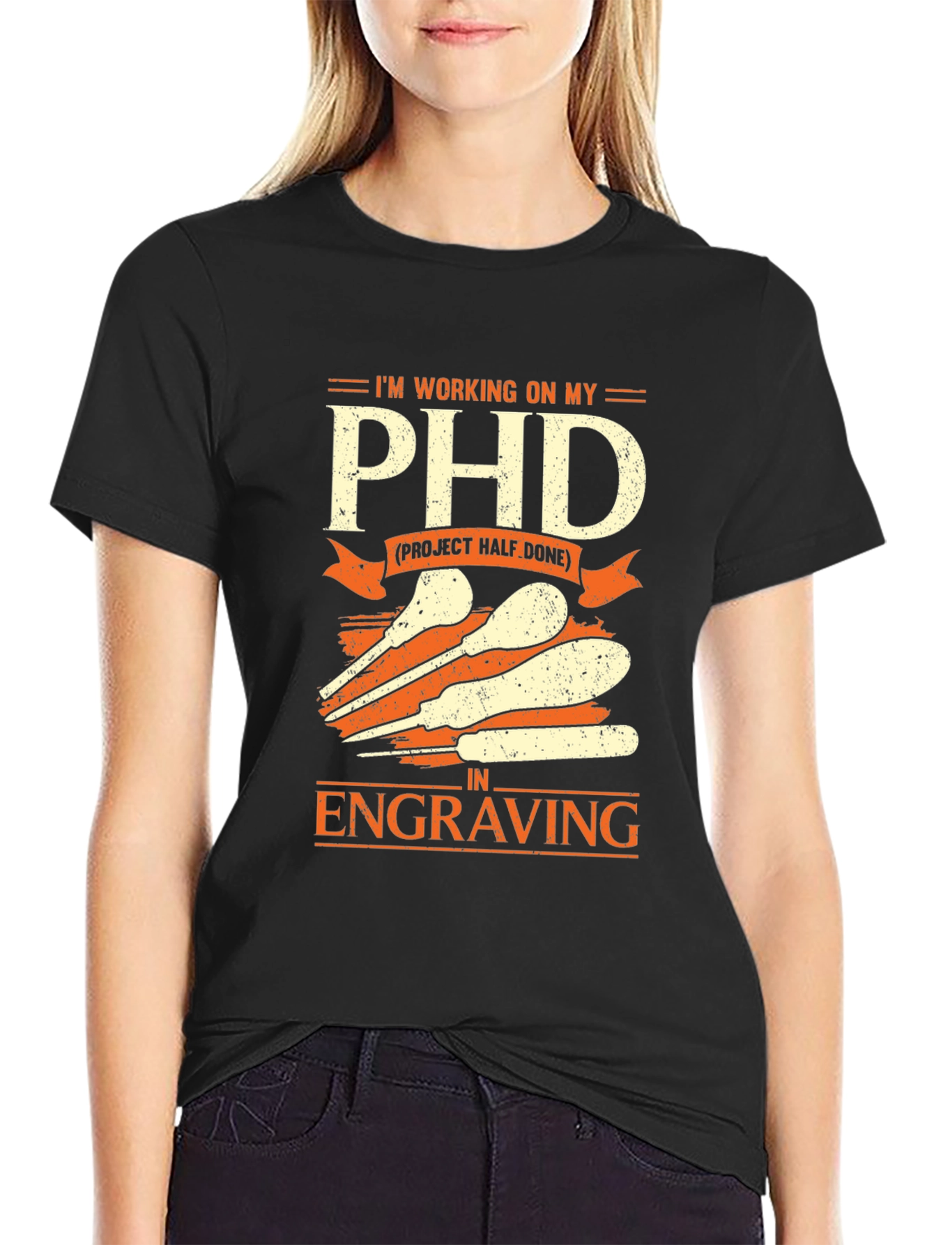 Engraving PHD T-Shirt