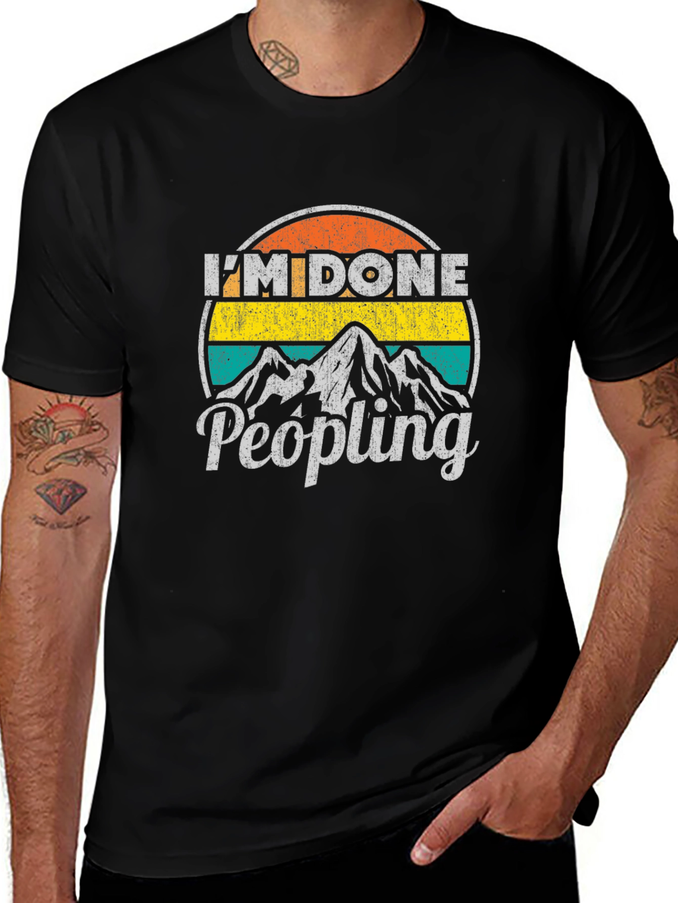 Im Done Peopling Graphic T-Shirt