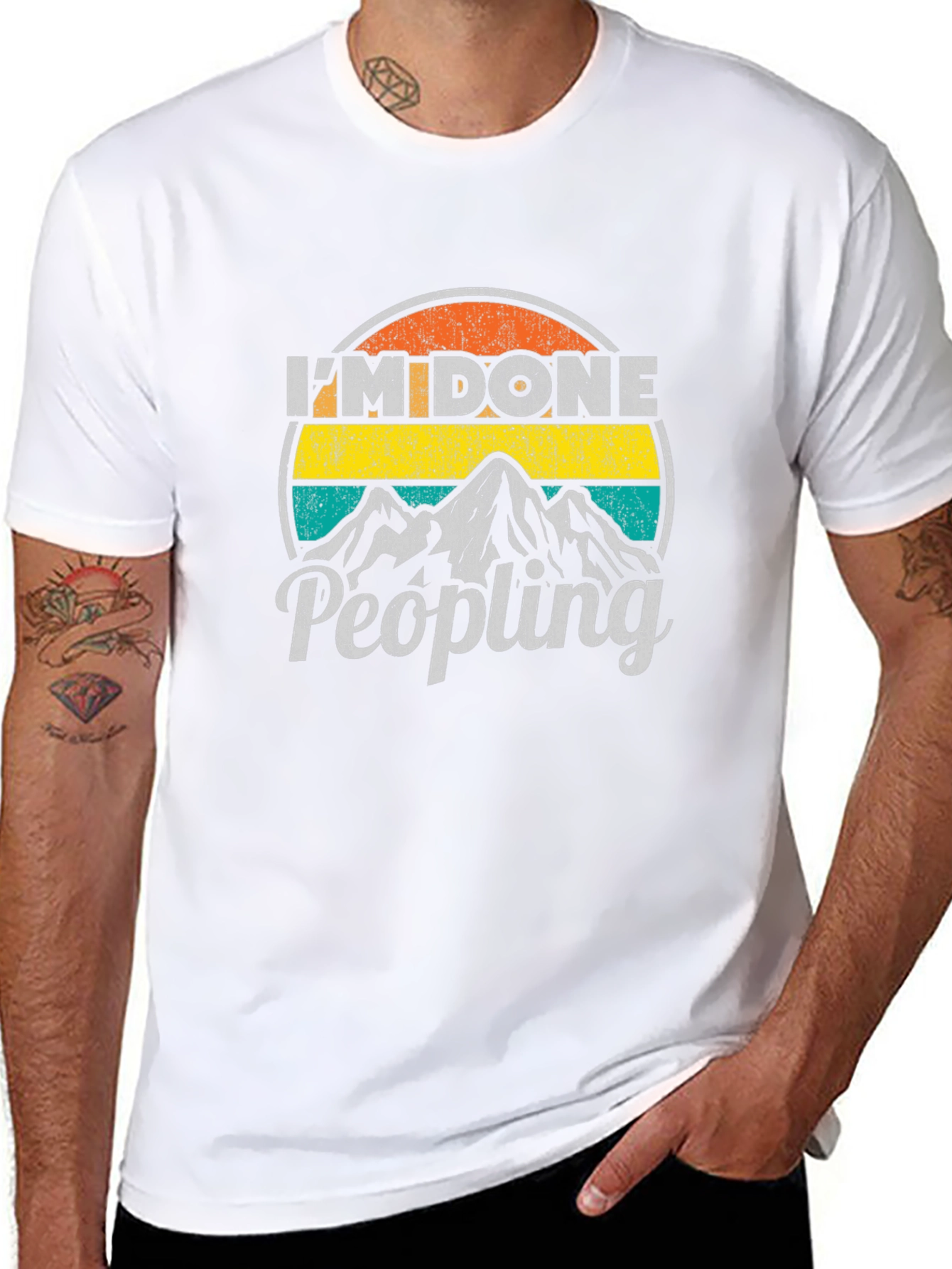 Im Done Peopling Graphic T-Shirt
