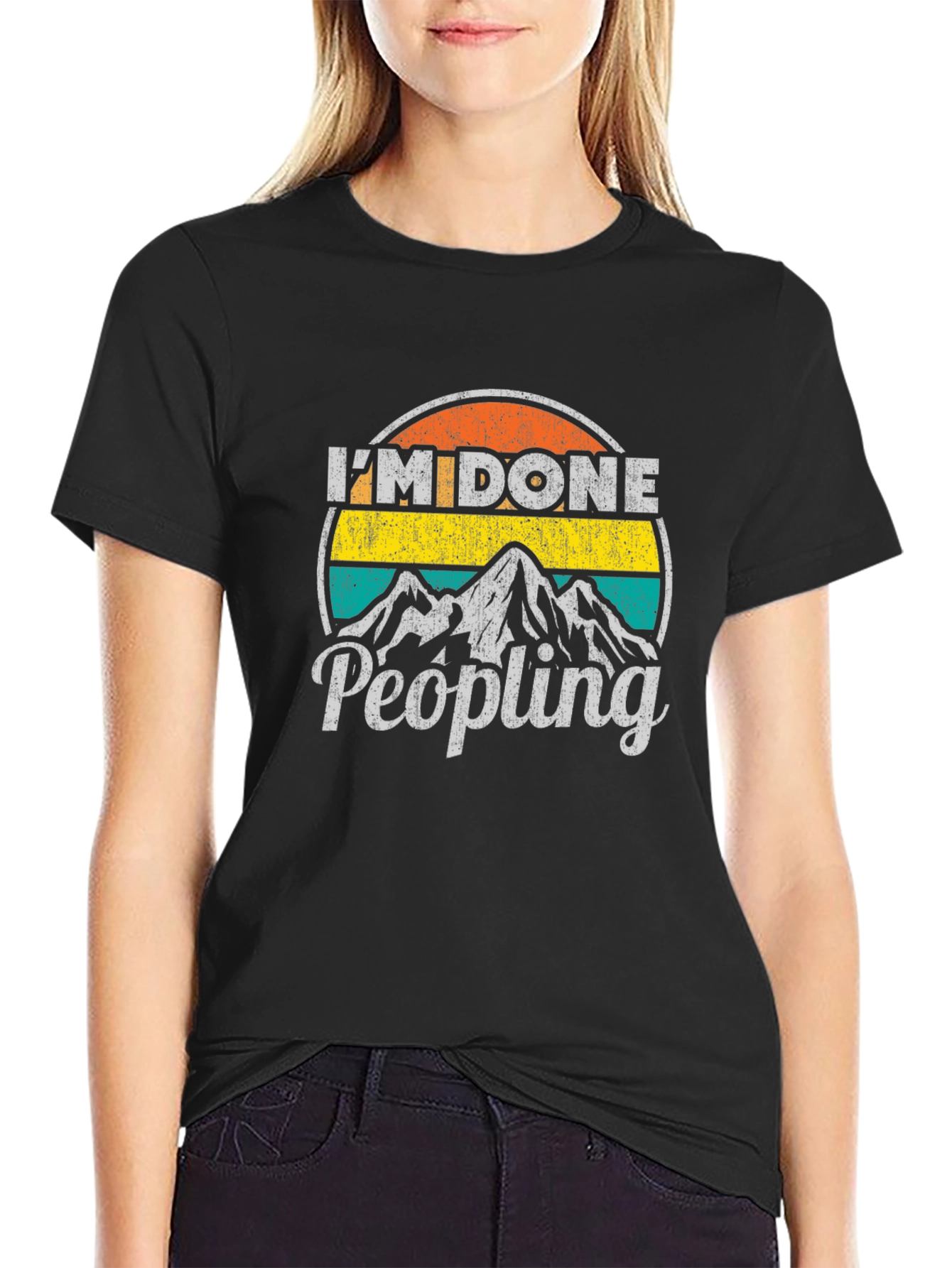 Im Done Peopling Graphic T-Shirt