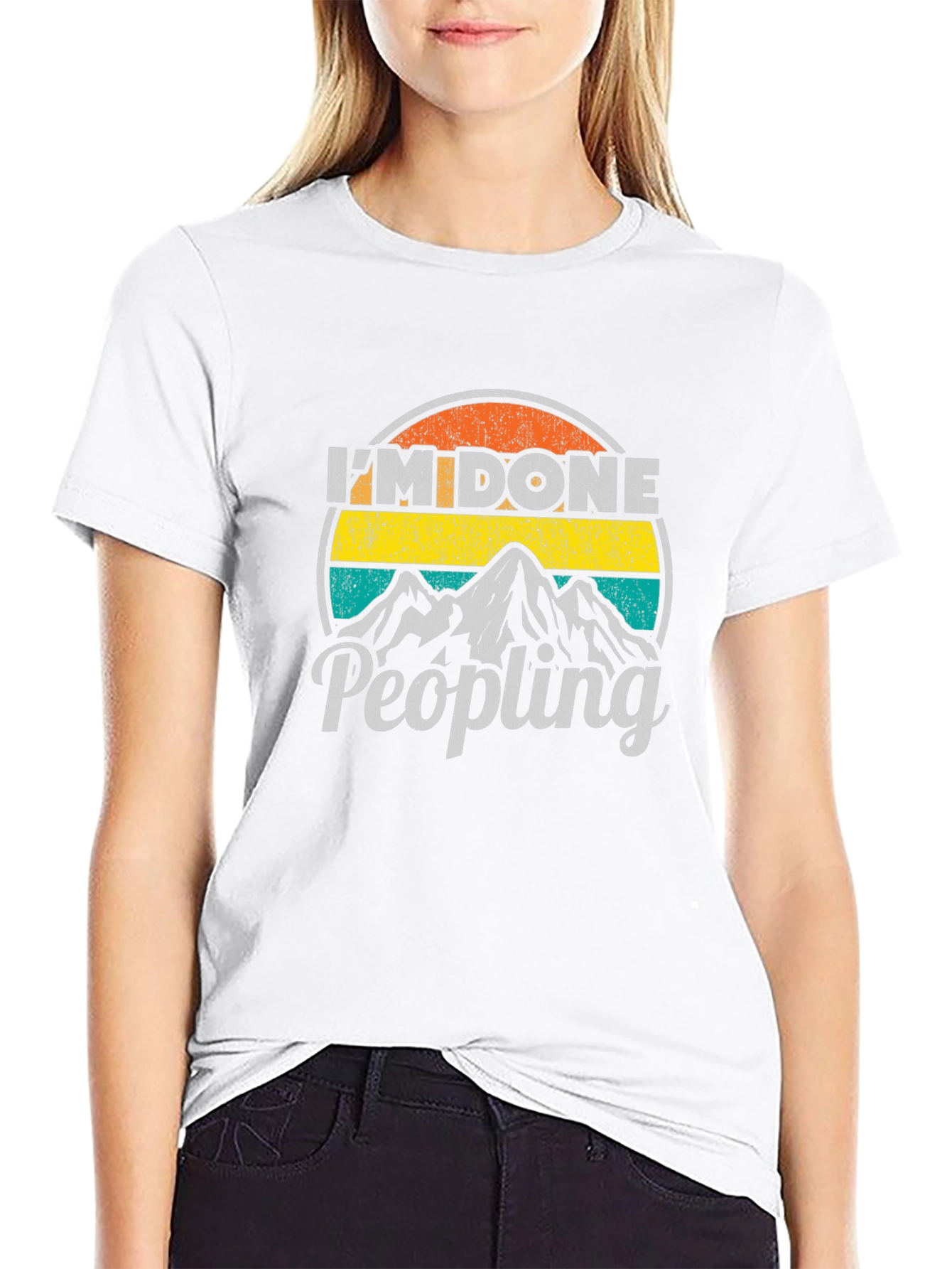 Im Done Peopling Graphic T-Shirt