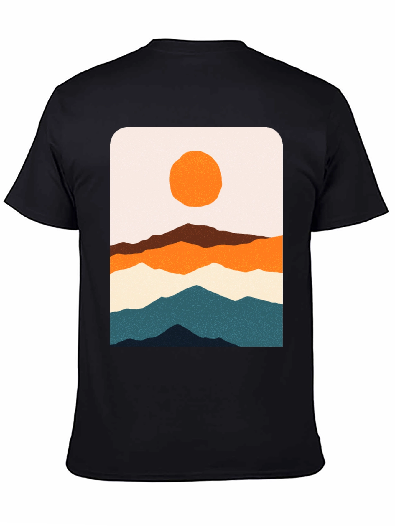 Mountainscape Graphic Tee - Artistic Landscape Design