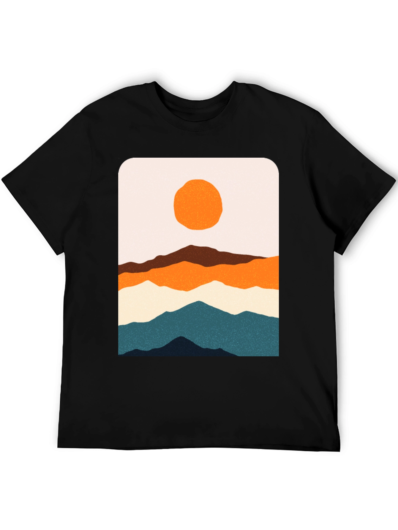 Mountainscape Graphic Tee - Artistic Landscape Design