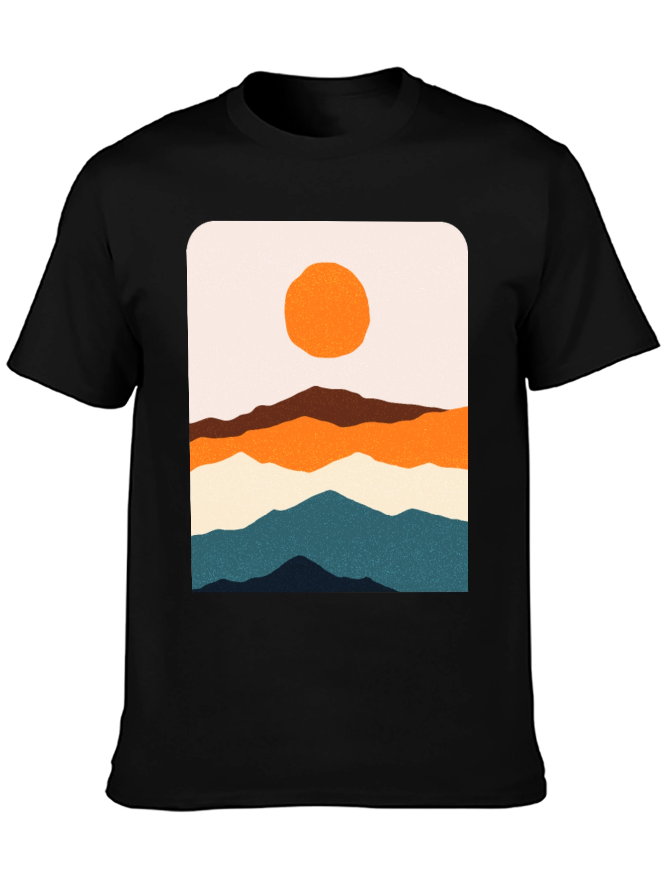 Mountainscape Graphic Tee - Artistic Landscape Design