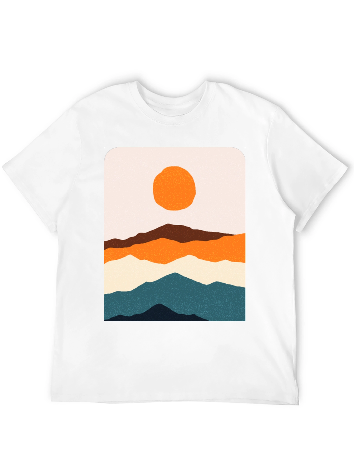Mountainscape Graphic Tee - Artistic Landscape Design
