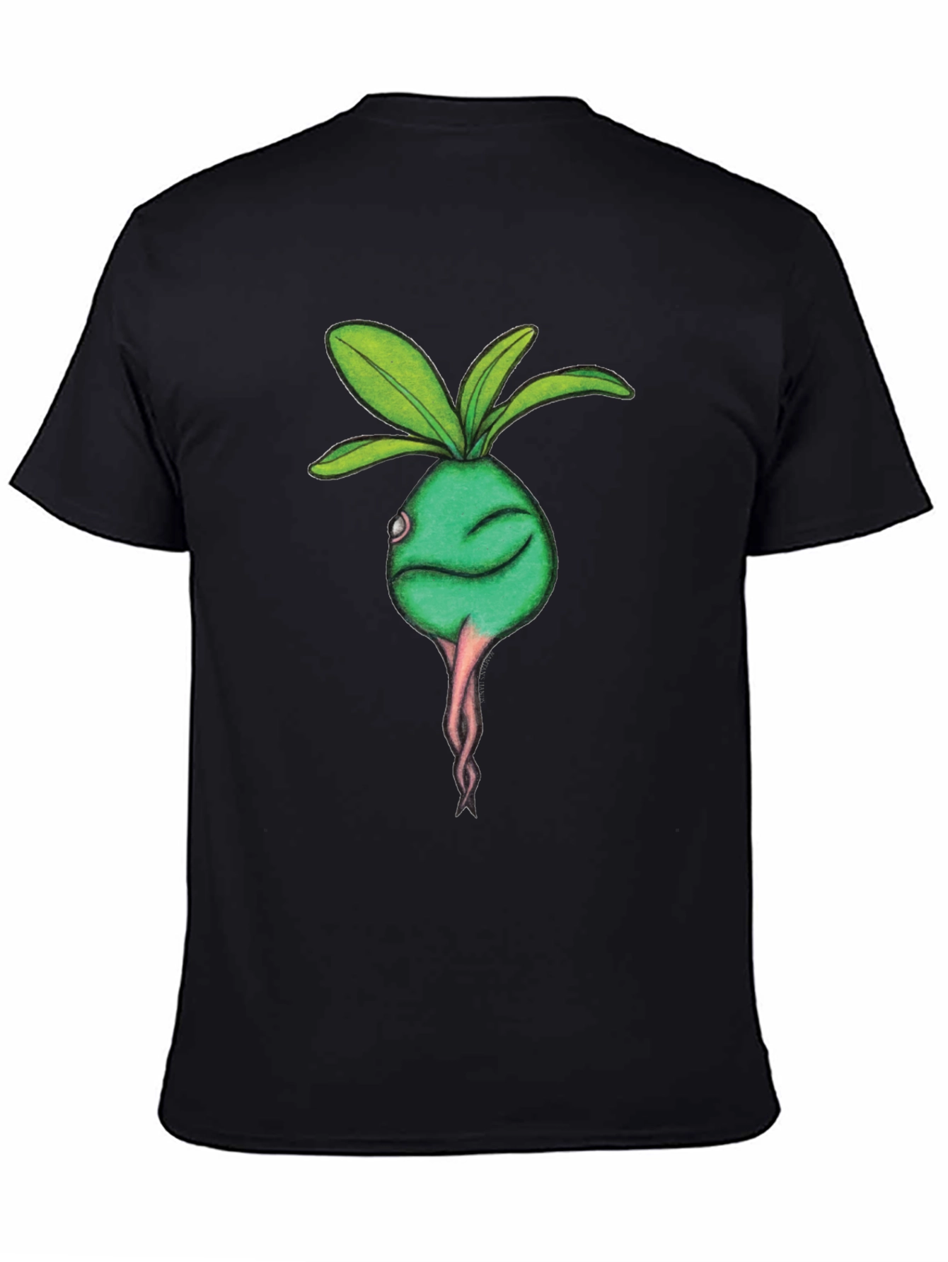 Radish Character Graphic Tee - Casual Comfort