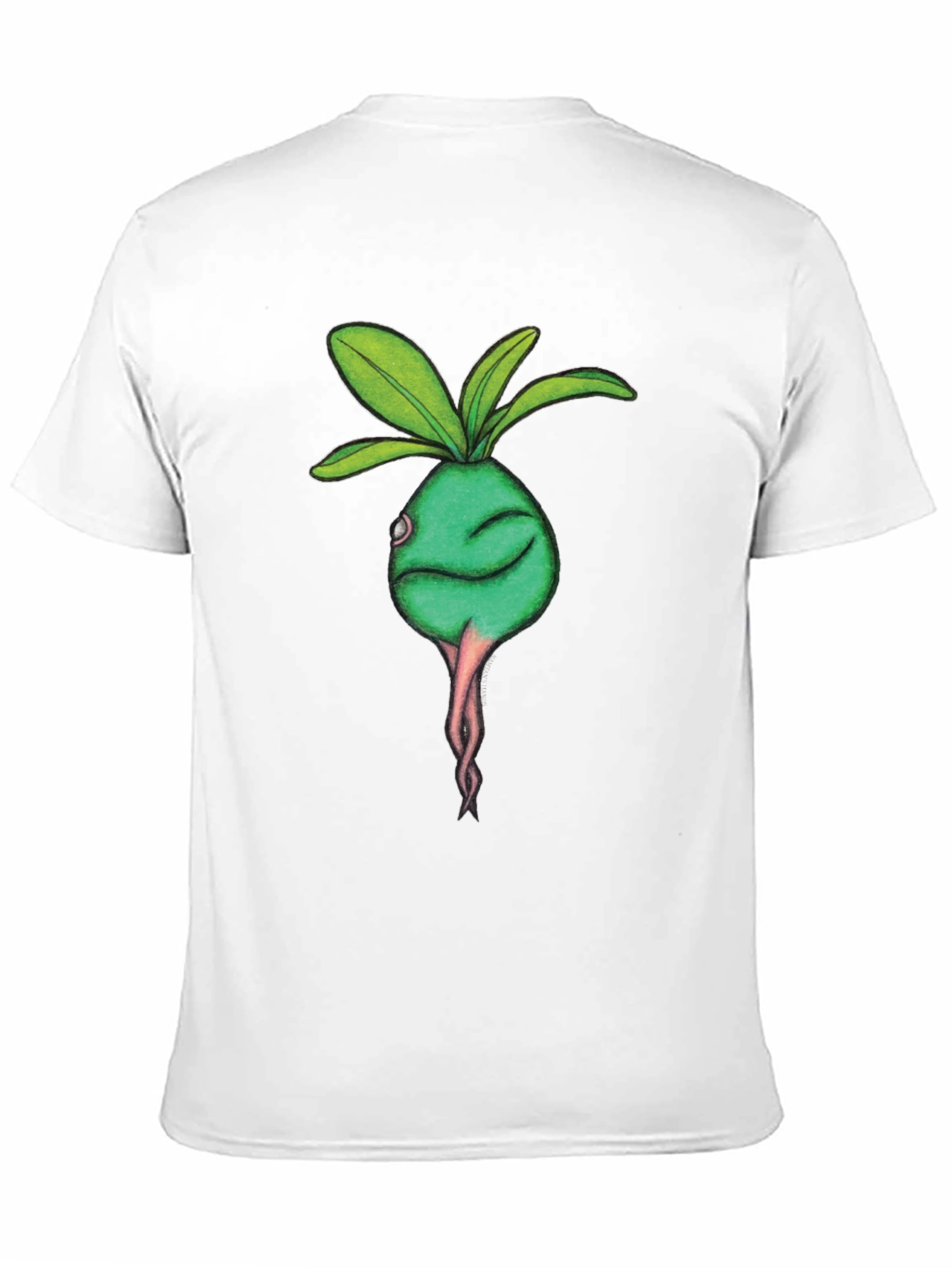 Radish Character Graphic Tee - Casual Comfort
