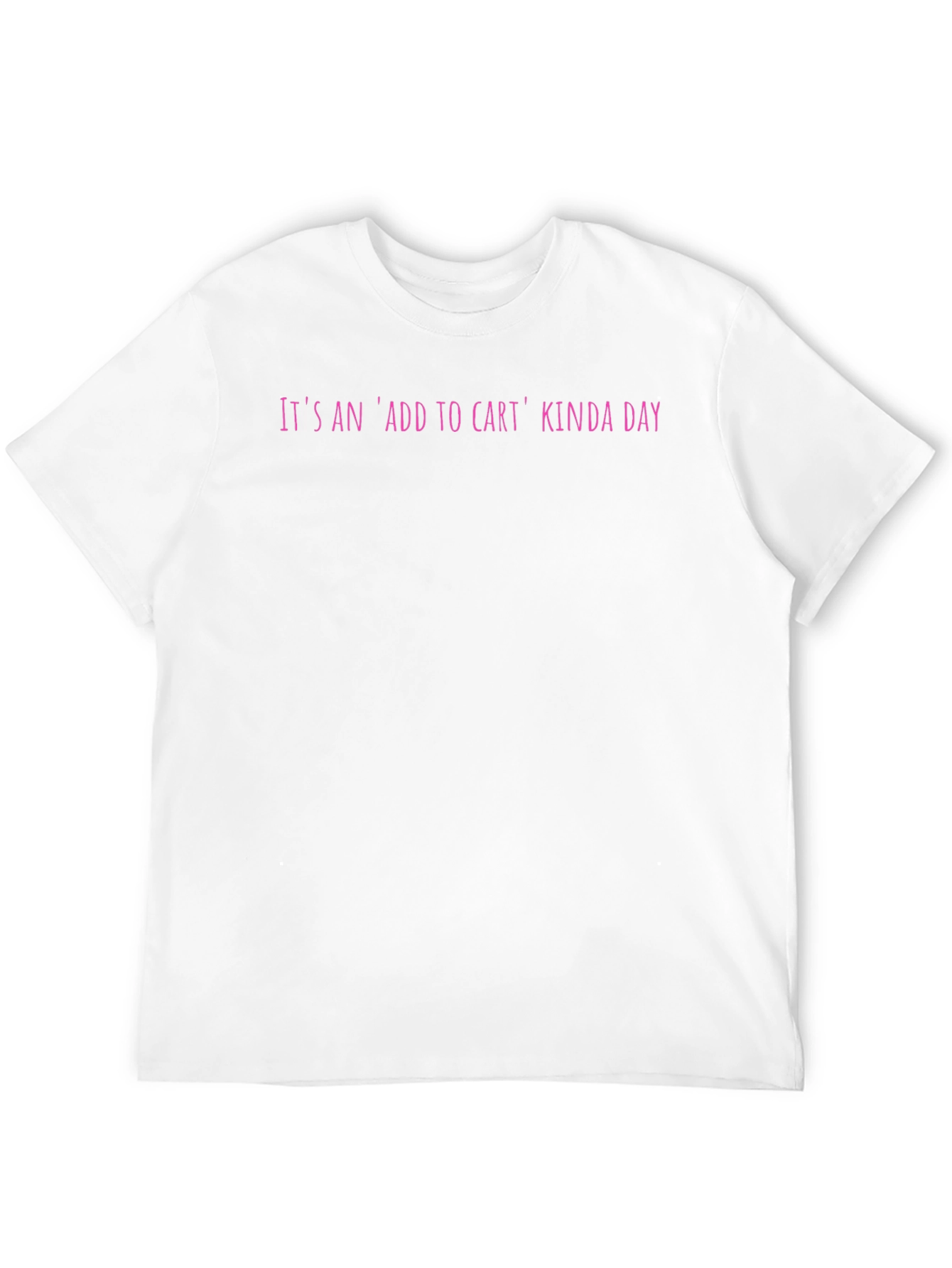 Add to Cart Kinda Day Black T-Shirt