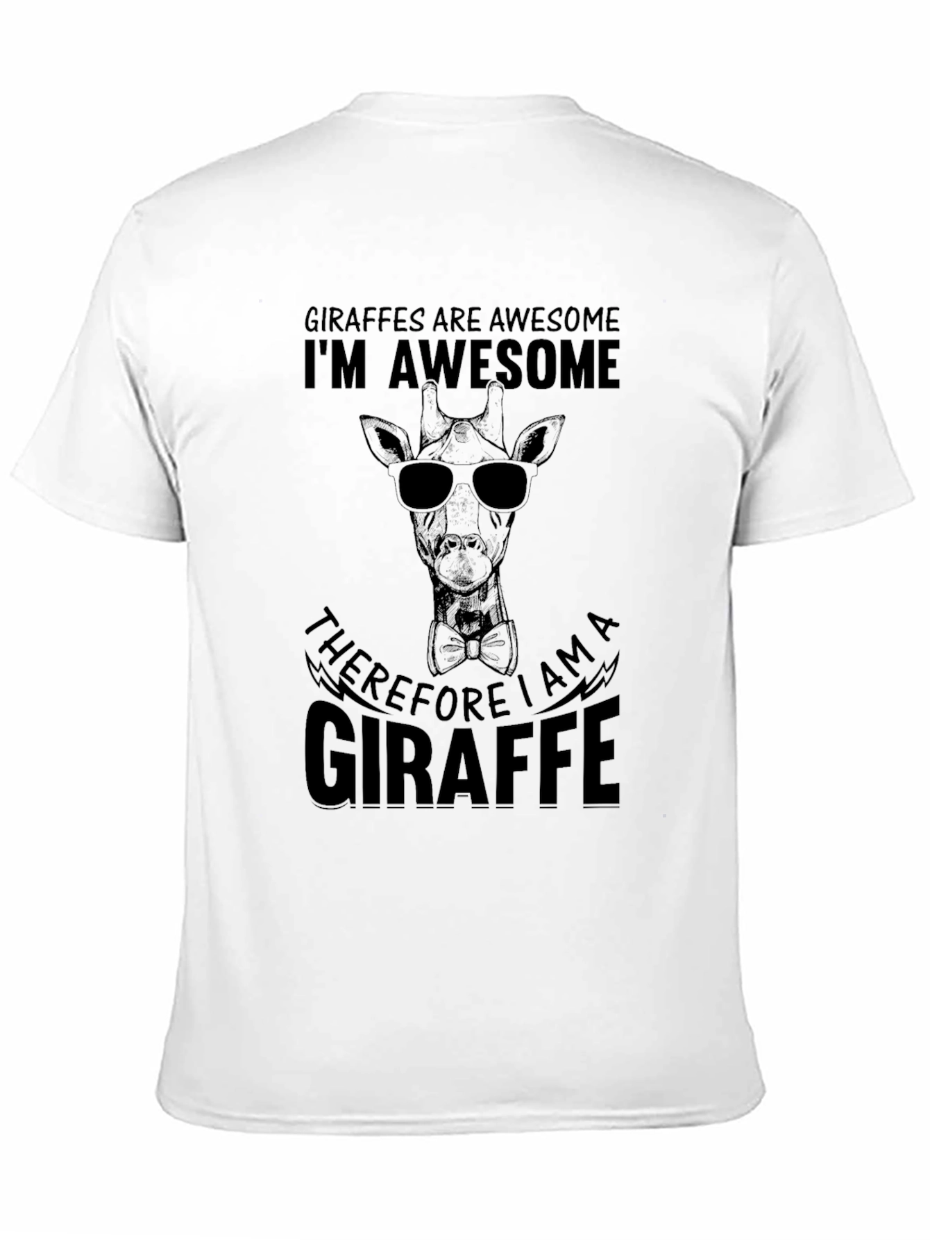 Awesome Giraffe T-Shirt - Black