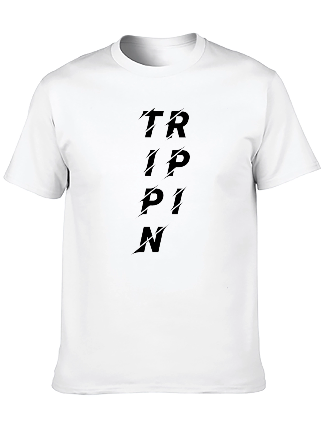 Tripin Mens Black Graphic Tee