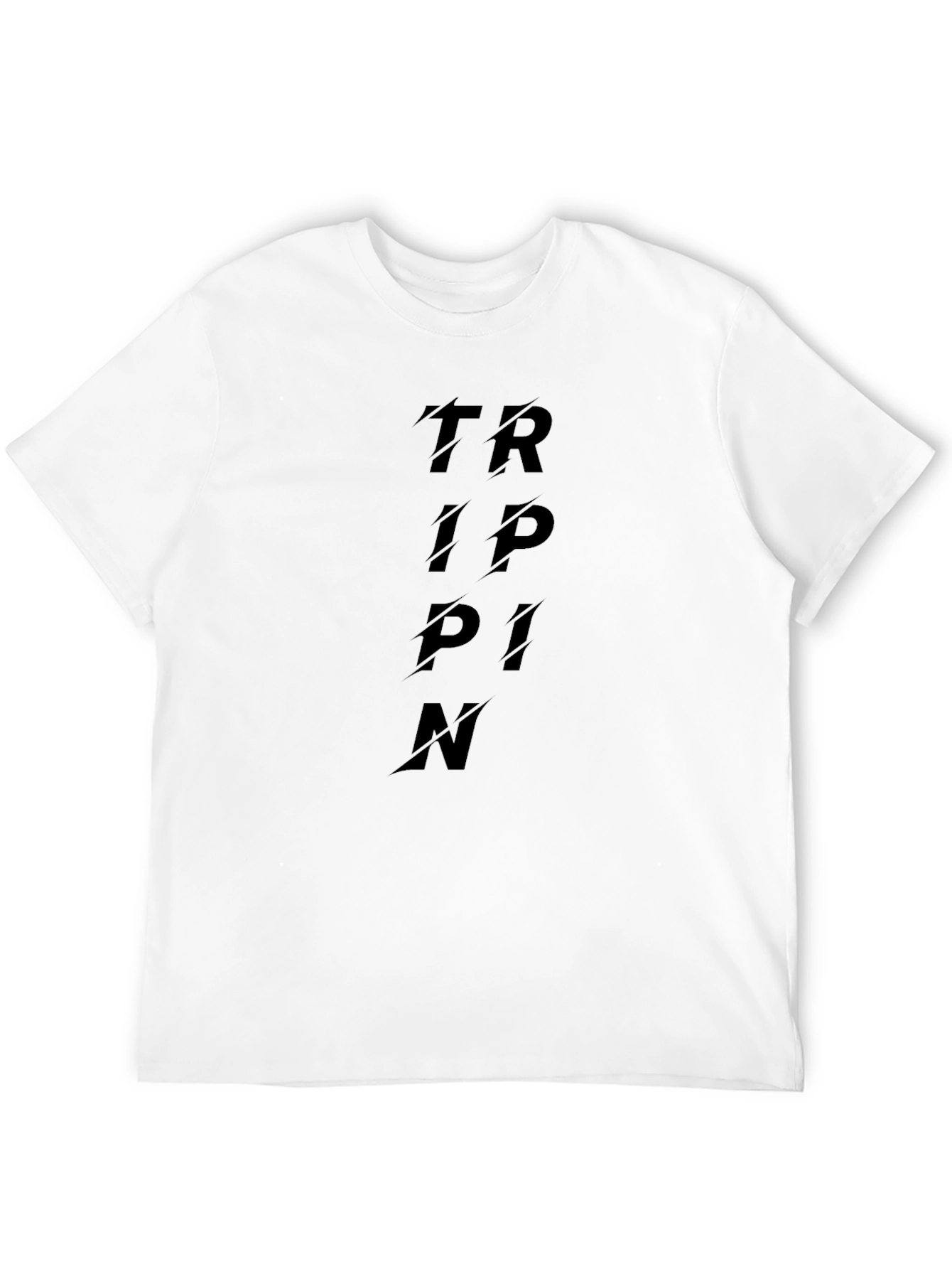 Tripin Mens Black Graphic Tee