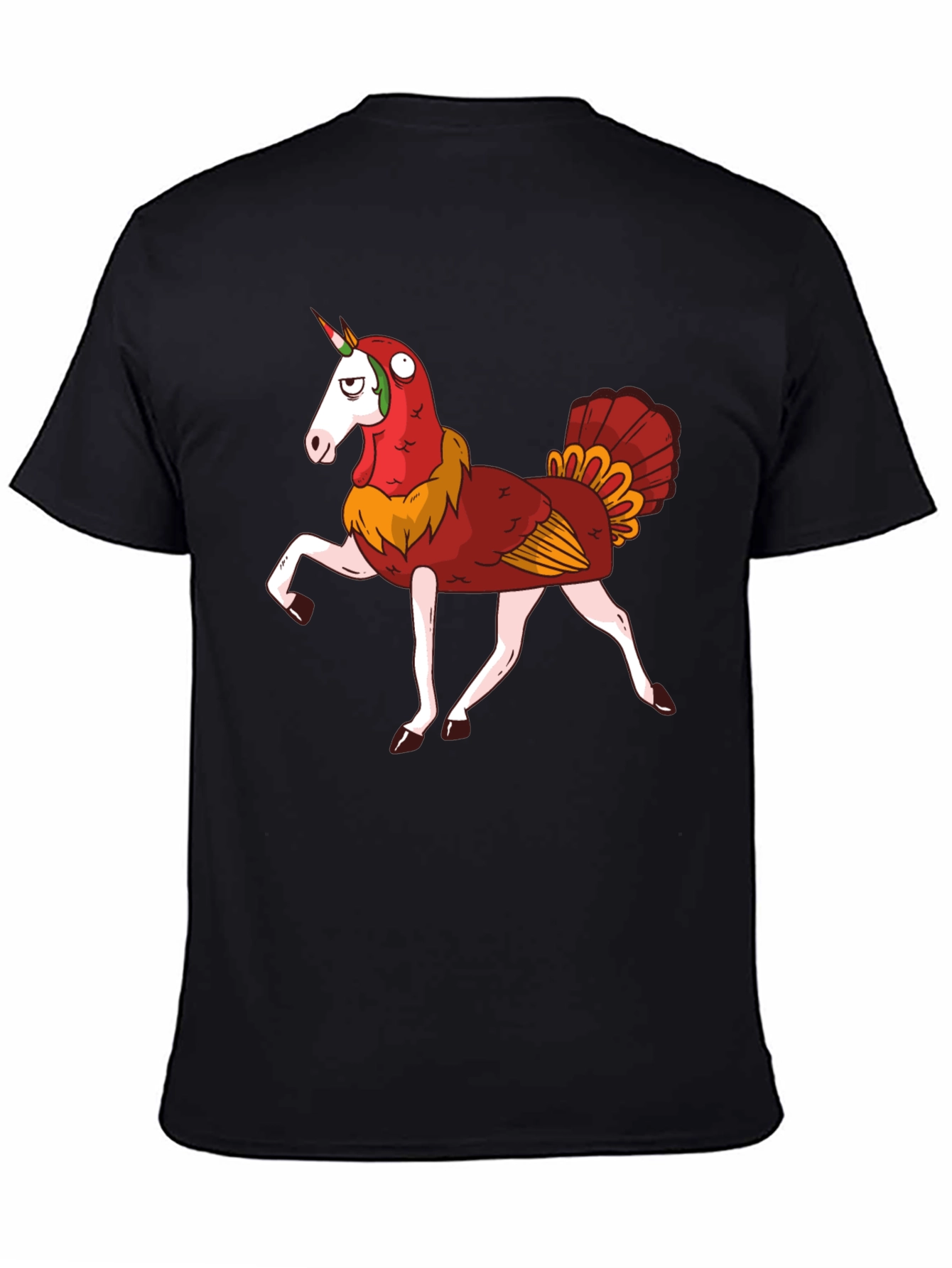 Unicorn Turkey Hybrid Graphic T-Shirt