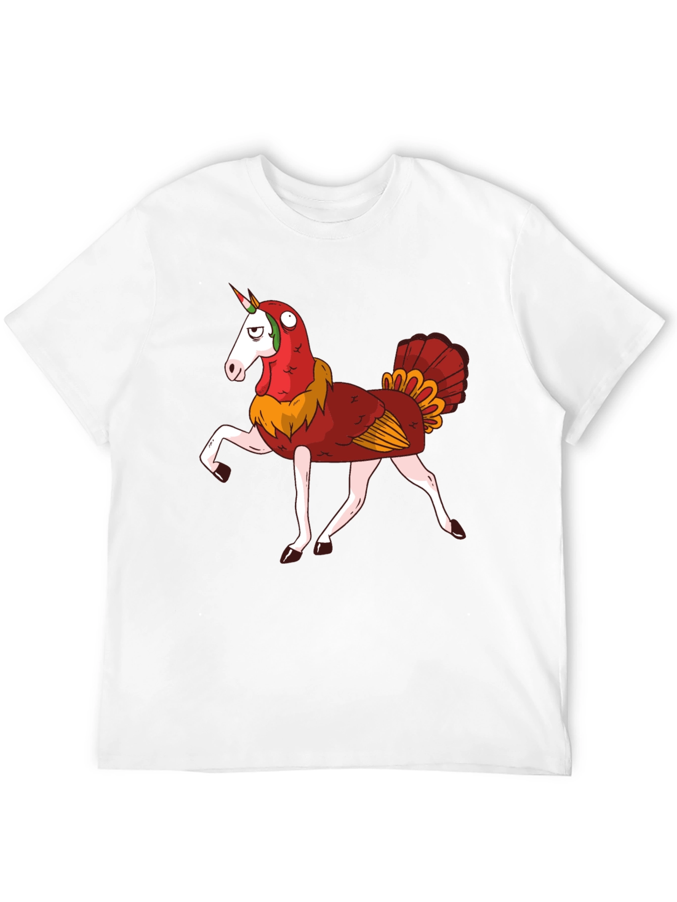 Unicorn Turkey Hybrid Graphic T-Shirt