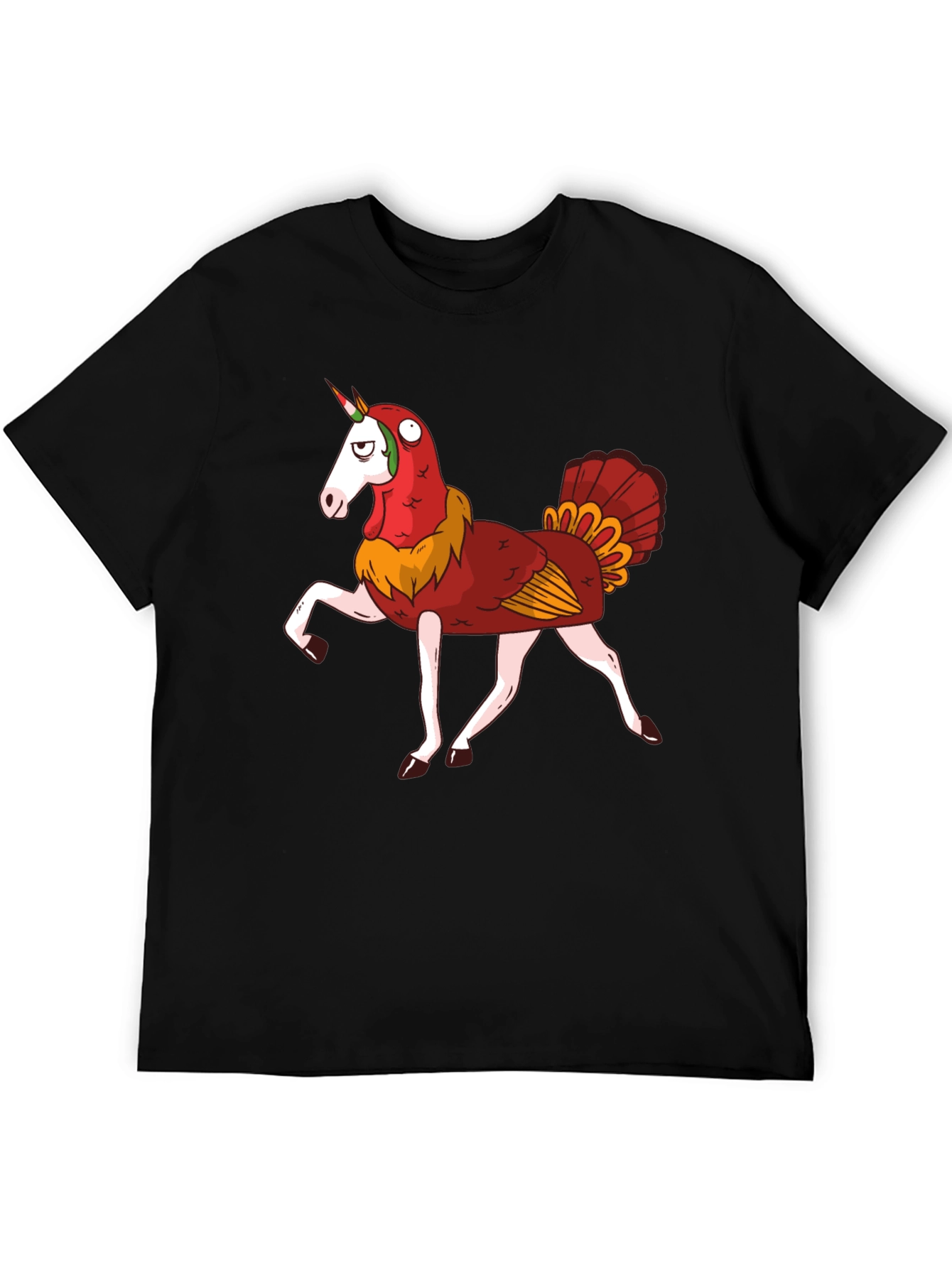 Unicorn Turkey Hybrid Graphic T-Shirt