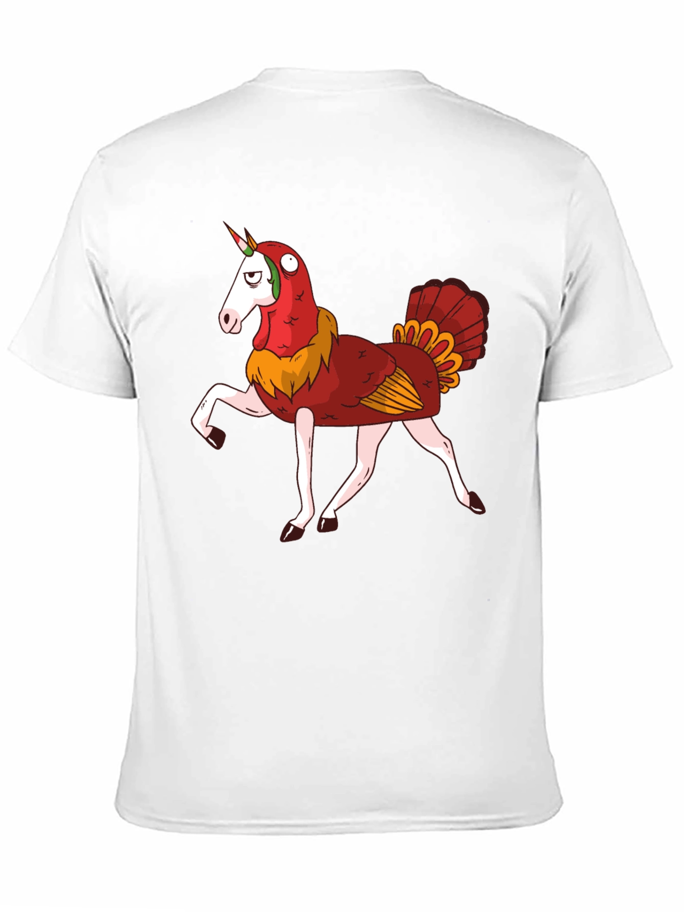 Unicorn Turkey Hybrid Graphic T-Shirt