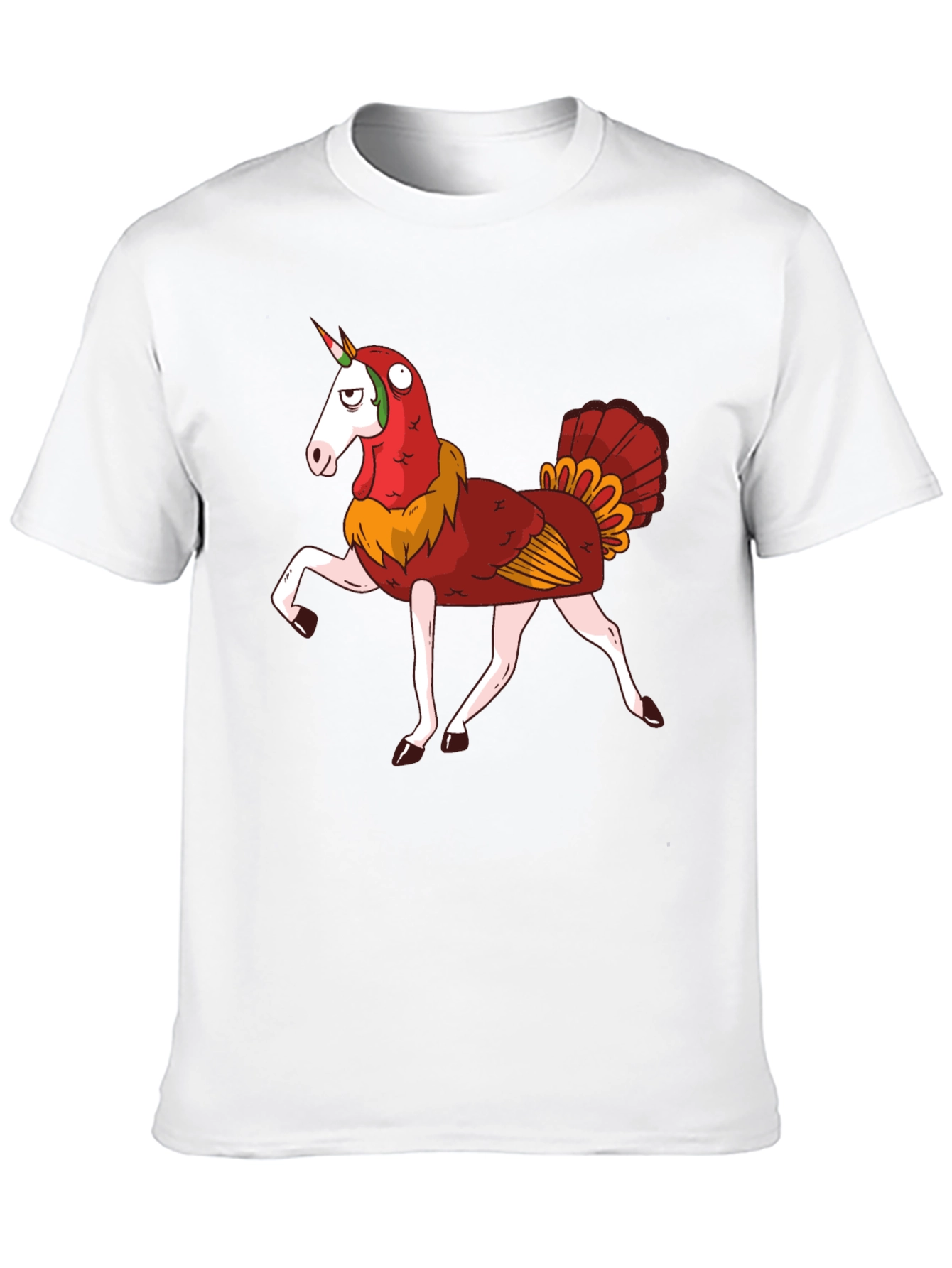 Unicorn Turkey Hybrid Graphic T-Shirt