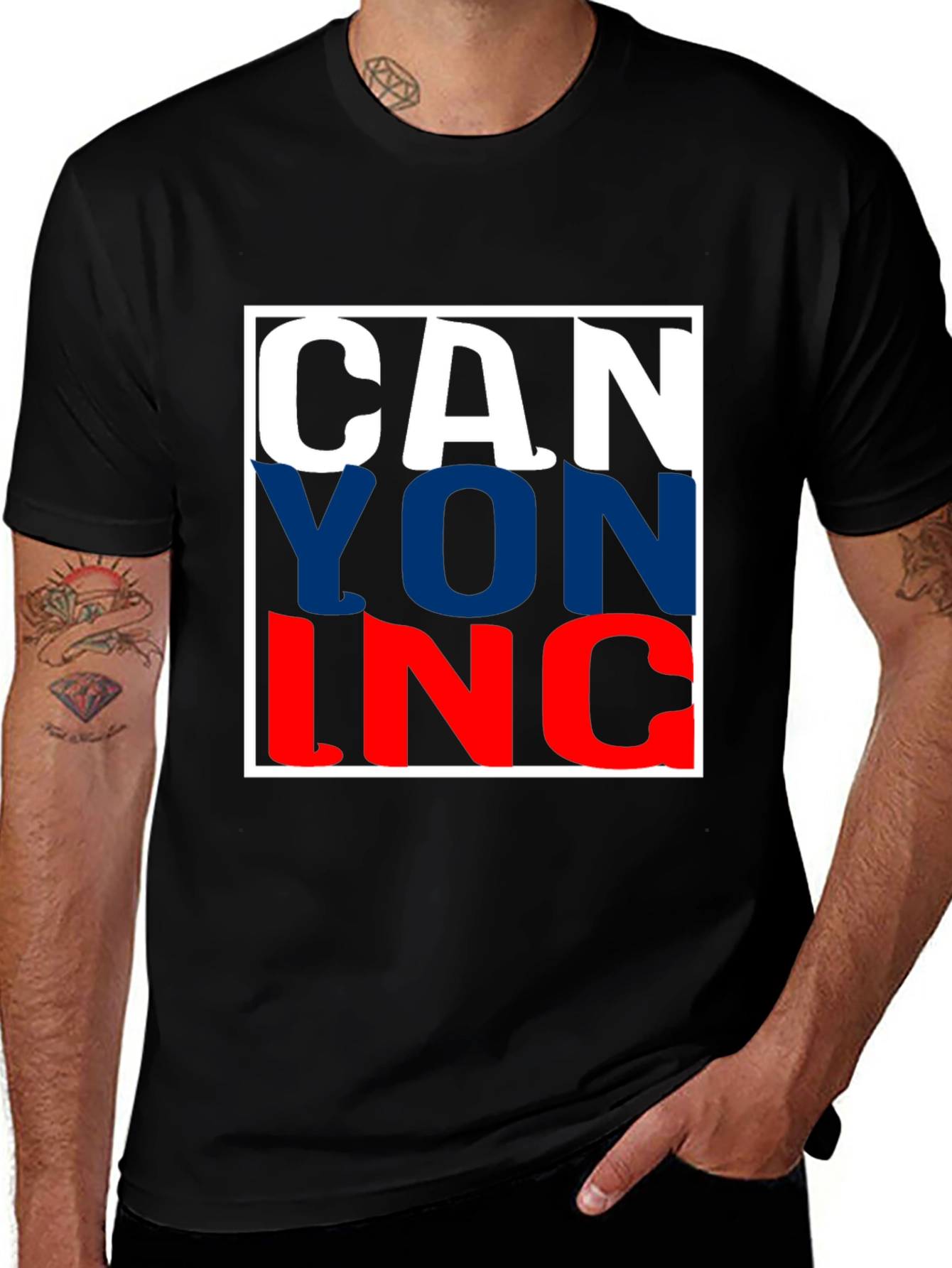 CANYON INC. T-Shirt - Bold Graphic Print Tee