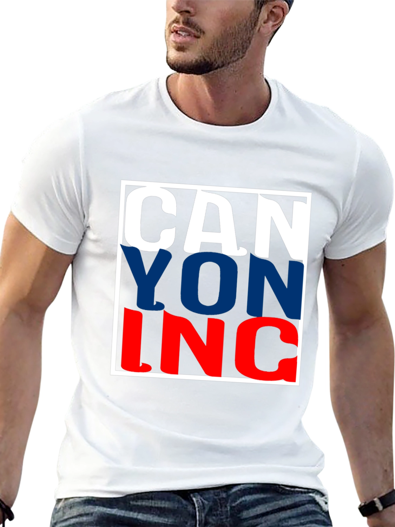 CANYON INC. T-Shirt - Bold Graphic Print Tee
