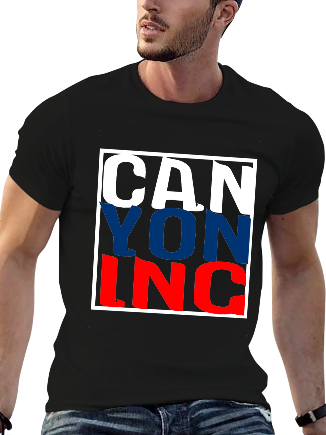 CANYON INC. T-Shirt - Bold Graphic Print Tee
