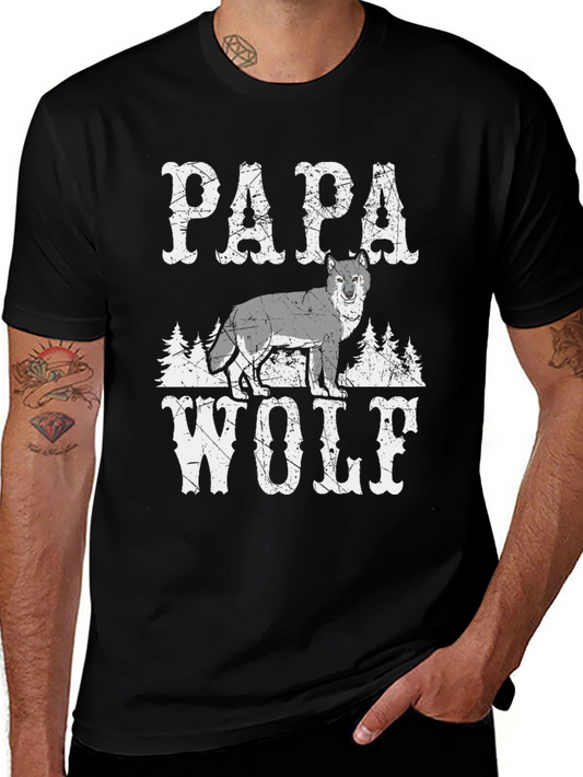 Papa Wolf Graphic Tee - Fathers Day