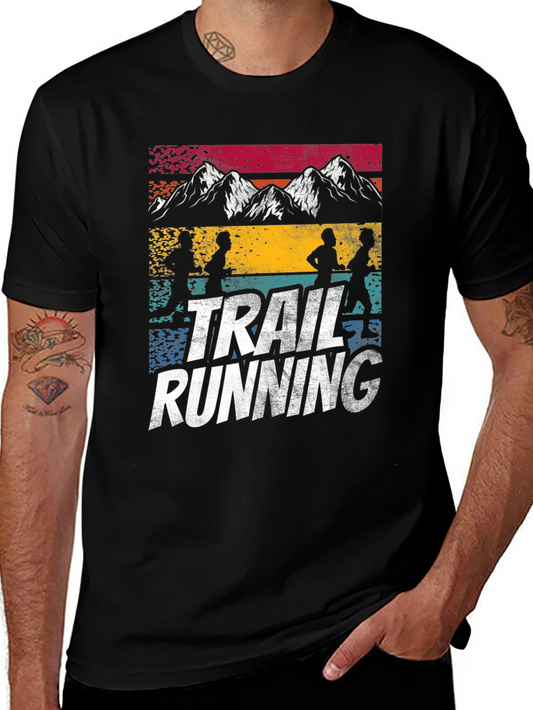 Trail Running T-Shirt - Mountain Design