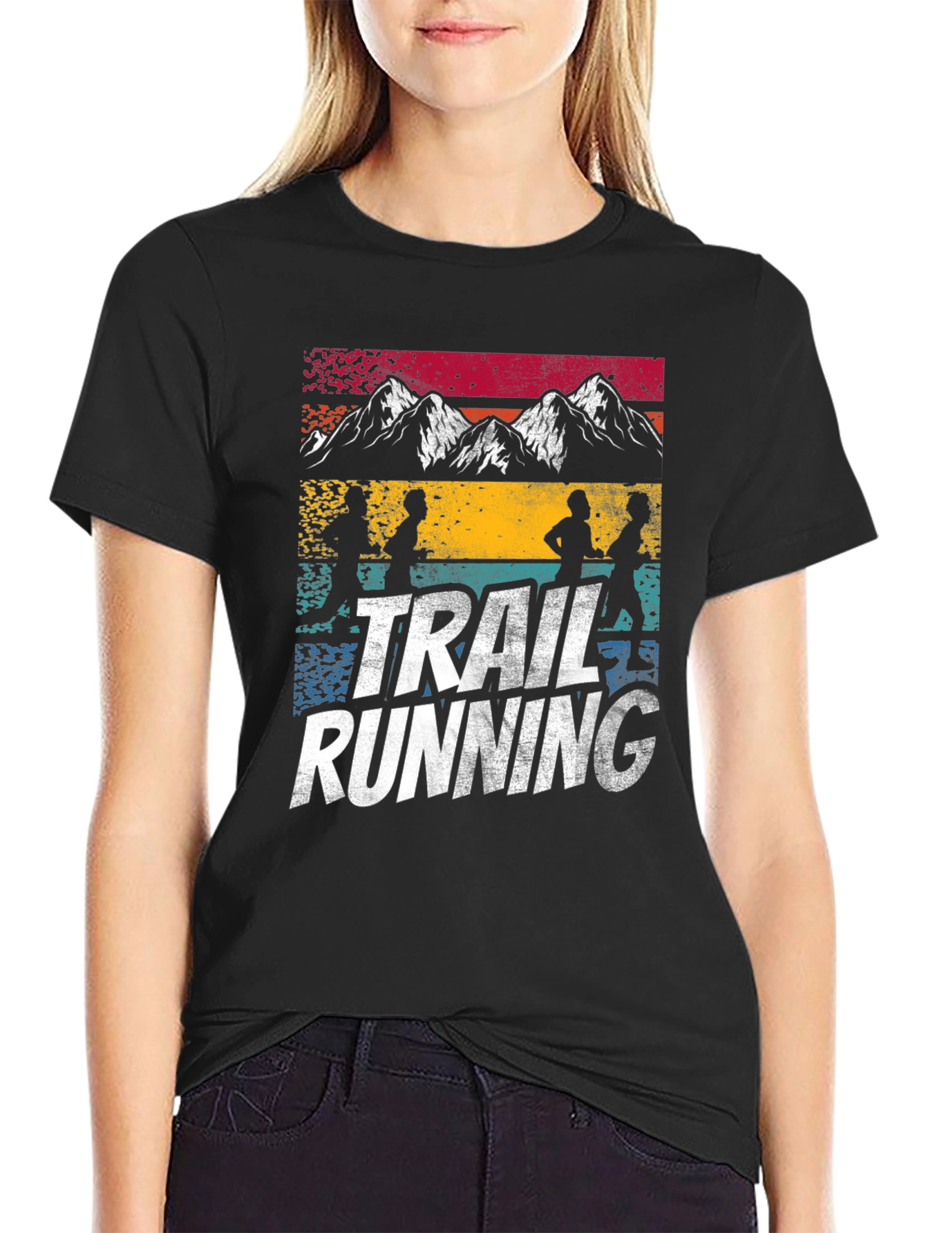Trail Running T-Shirt - Mountain Design