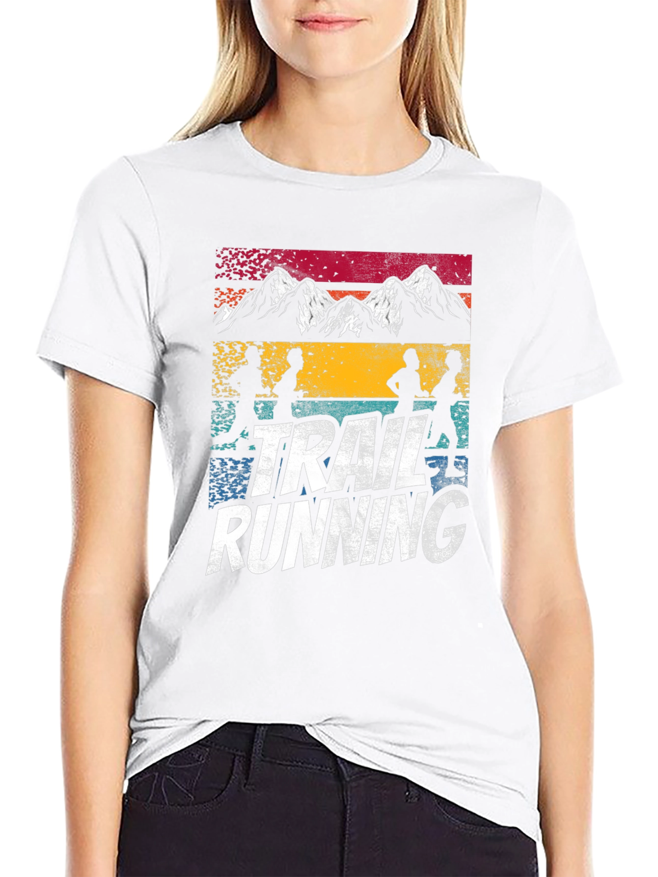 Trail Running T-Shirt - Mountain Design