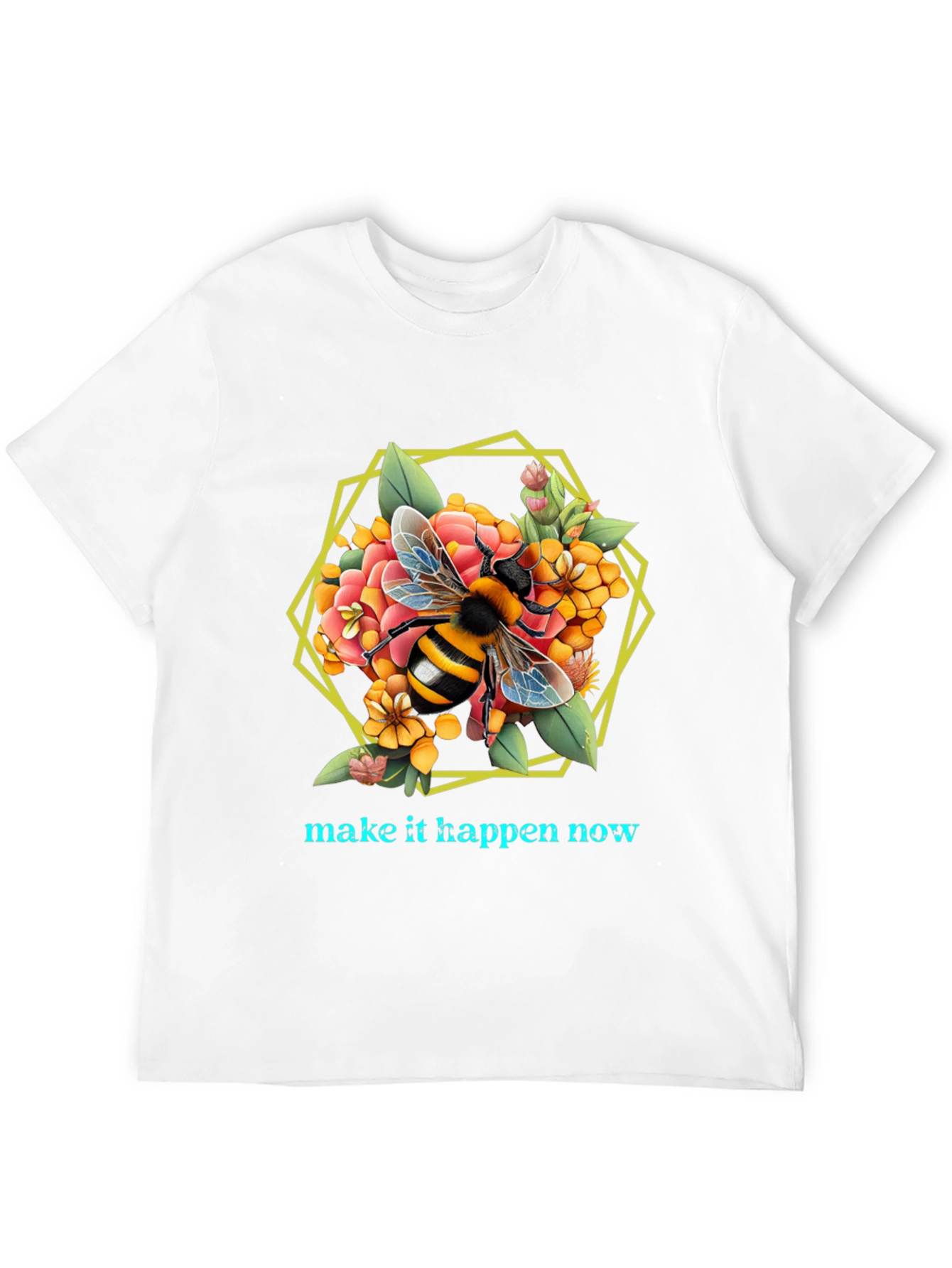 Bee Floral Graphic T-Shirt