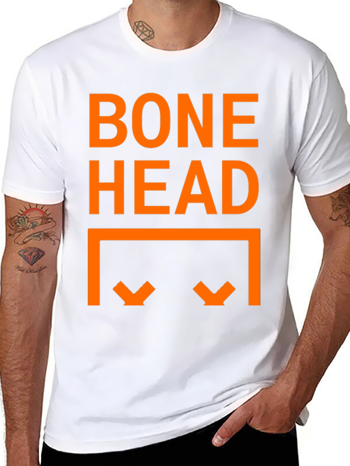 Bone Head Graphic T-Shirt - Black Tee