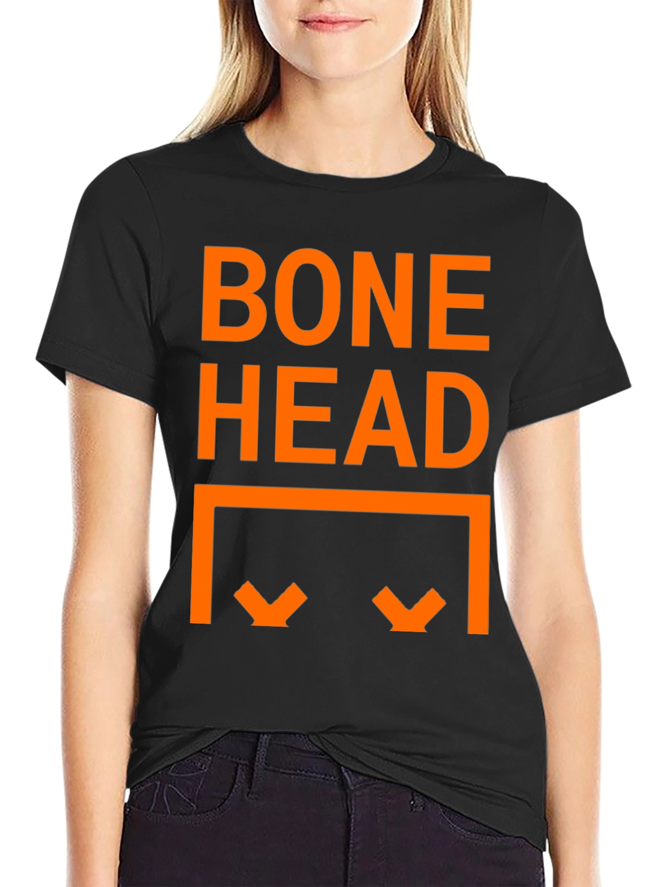 Bone Head Graphic T-Shirt - Black Tee