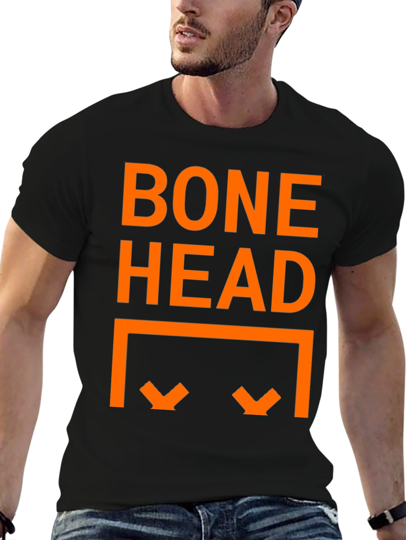 Bone Head Graphic T-Shirt - Black Tee