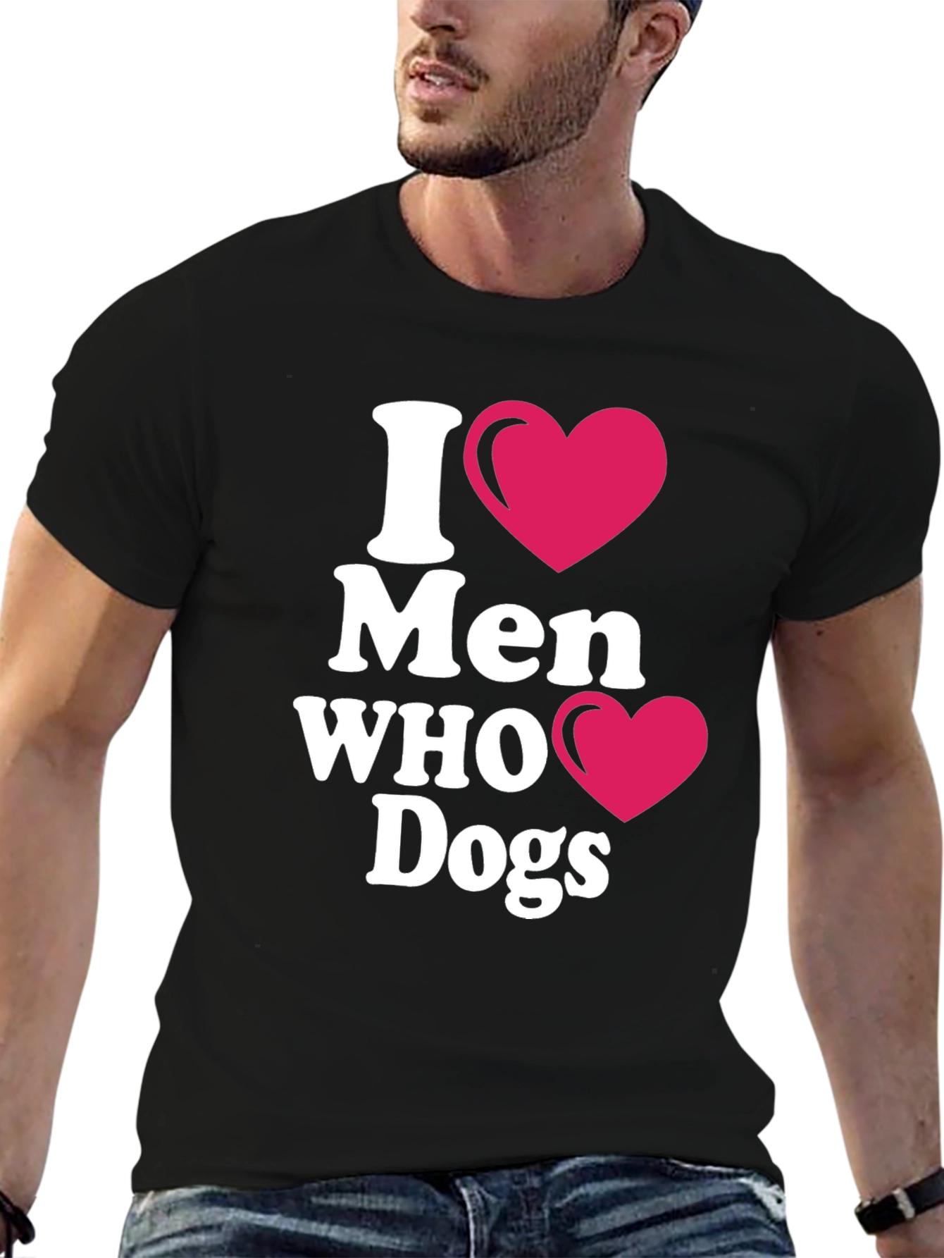 I Heart Men Who Love Dogs T-Shirt